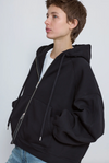 Ruadh Scott Zip Hoodie in Black