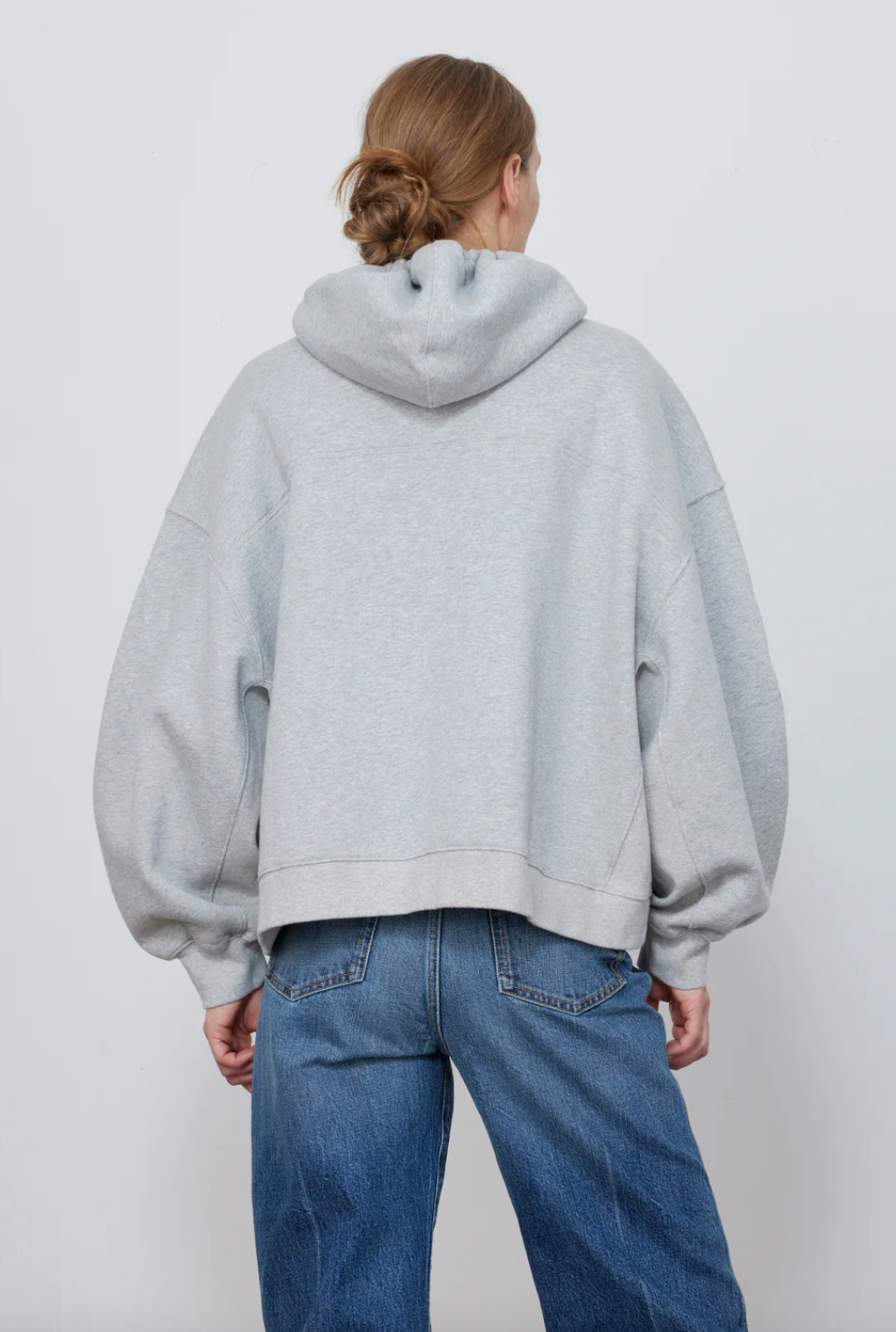 Scott Zip Hoodie in Heather Grey