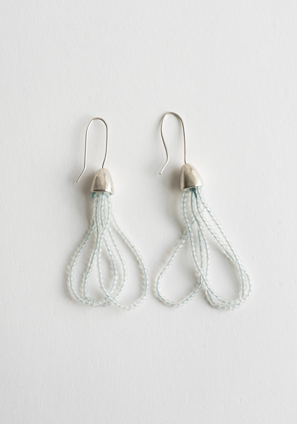 Daphne Moonstone Earrings in Silver/Moonstone