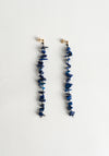 Siren Earrings in Lapis/Black
