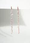 Siren Earrings in Quartz/Red