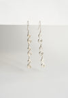Spiral Dangle Earrings in Silver