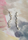 Spiral Dangle Earrings in Silver