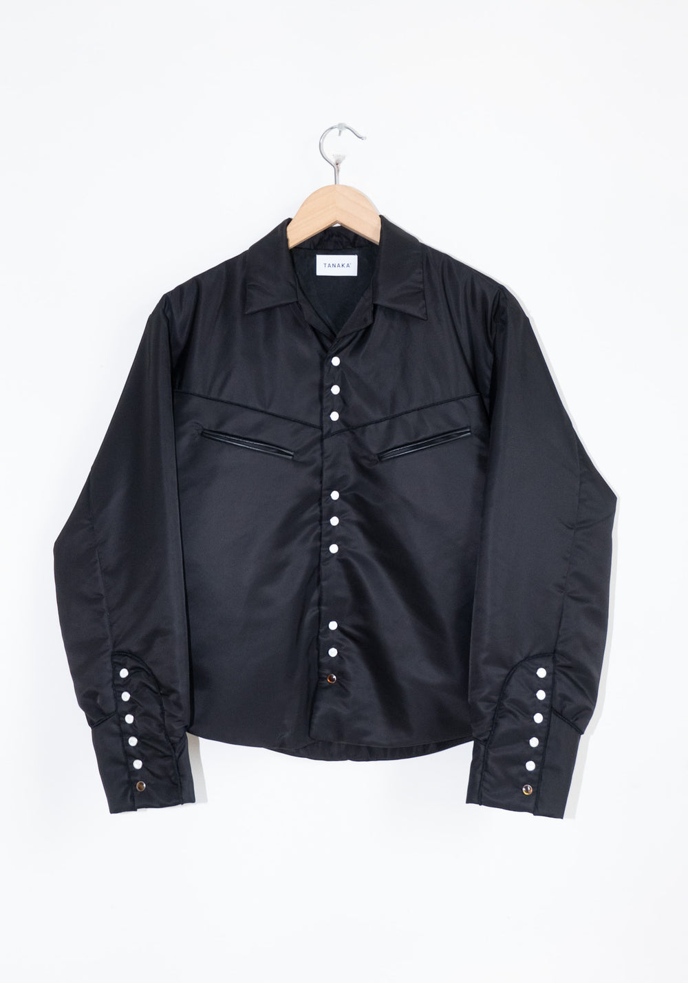 Padded Western Shirt in Black