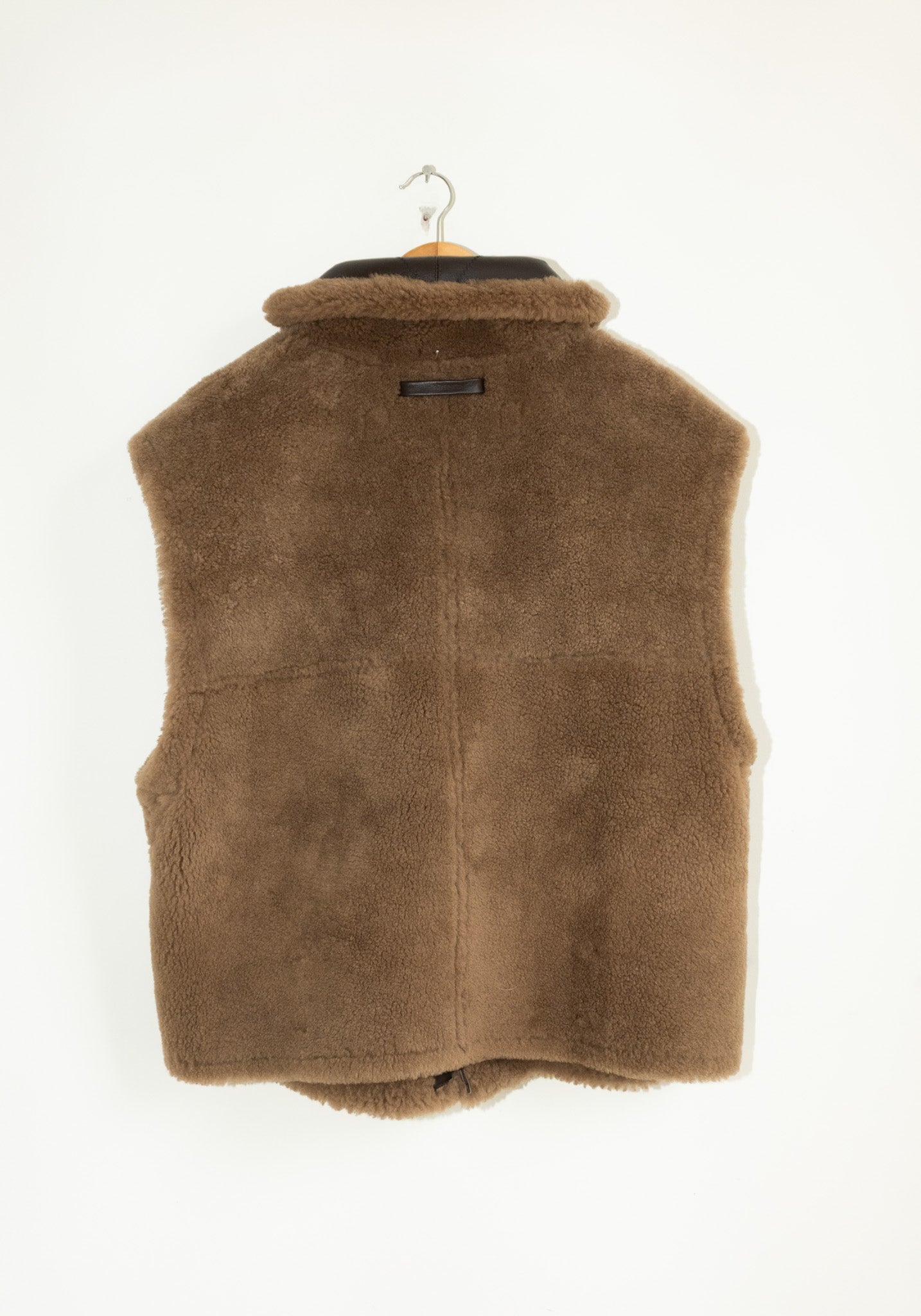 Shearling Vest in Brown