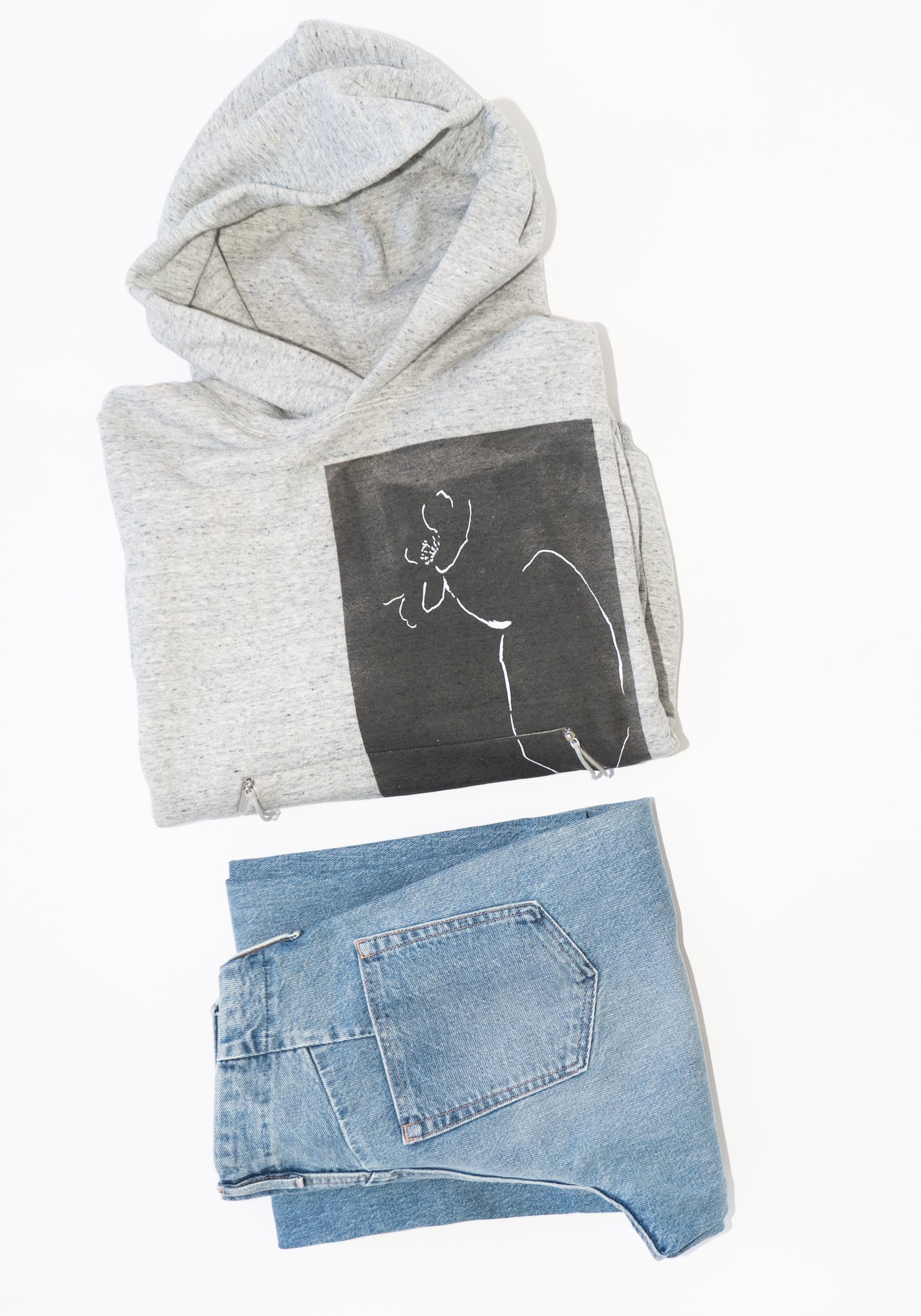 Tanaka The Sweat Hoodie in Heather Grey