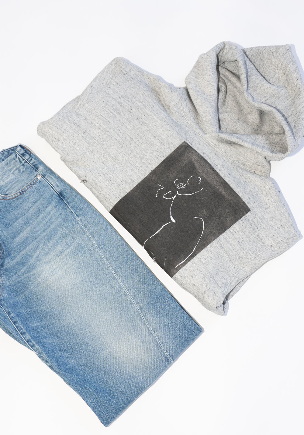 Tanaka The Sweat Hoodie in Heather Grey