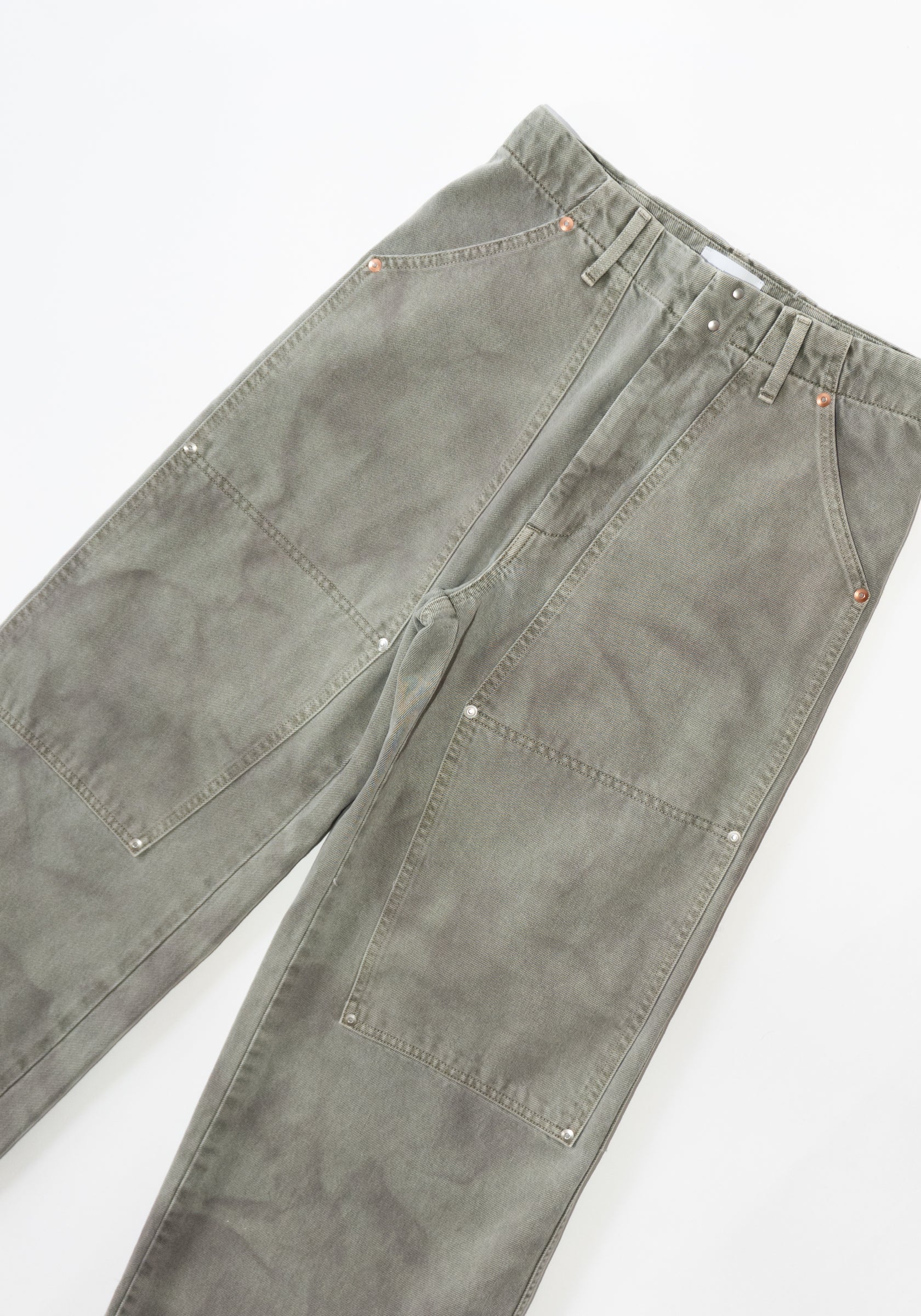 Work Jean Trousers in Foggy Green
