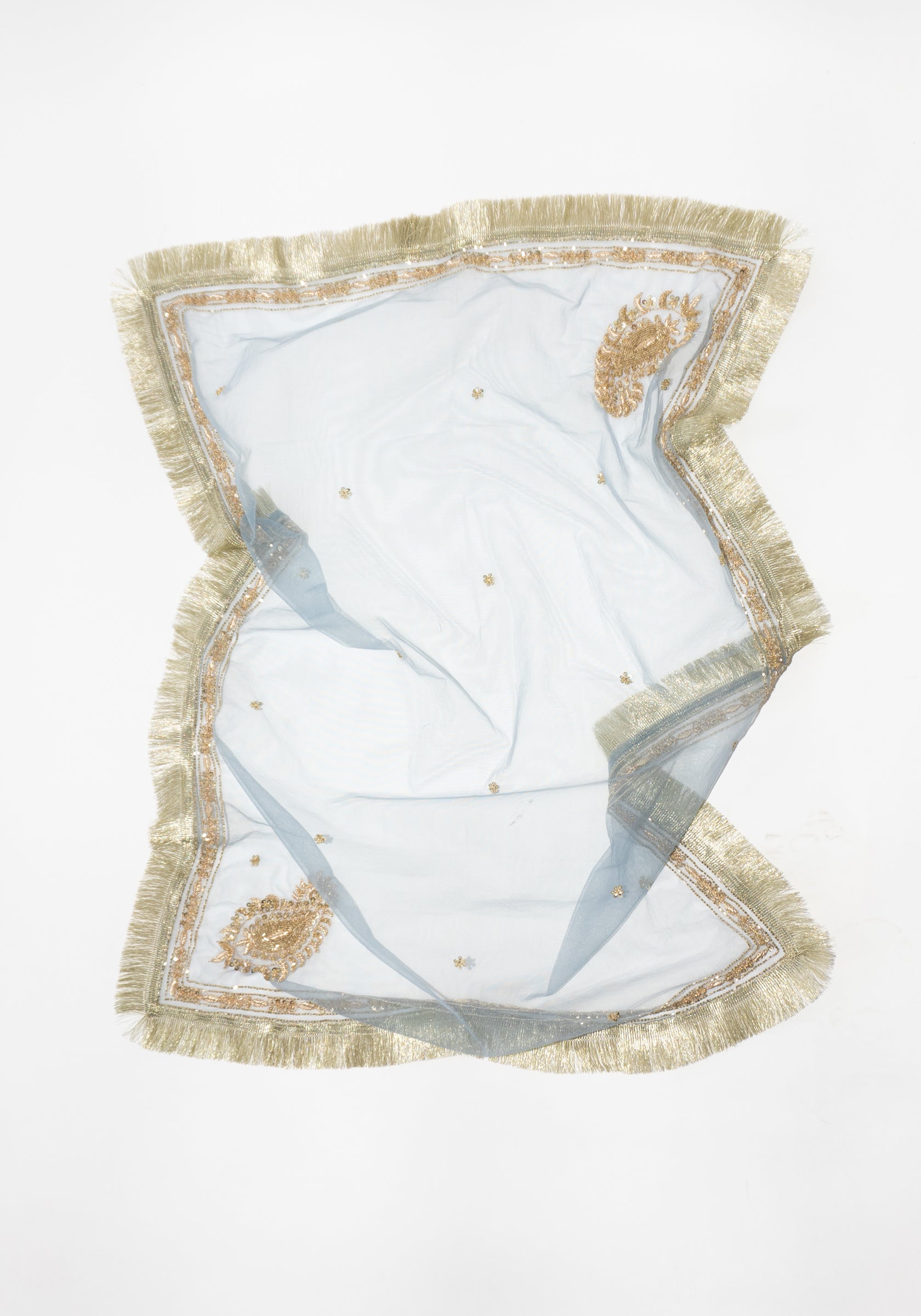 Kasab Net Scarf in Blue