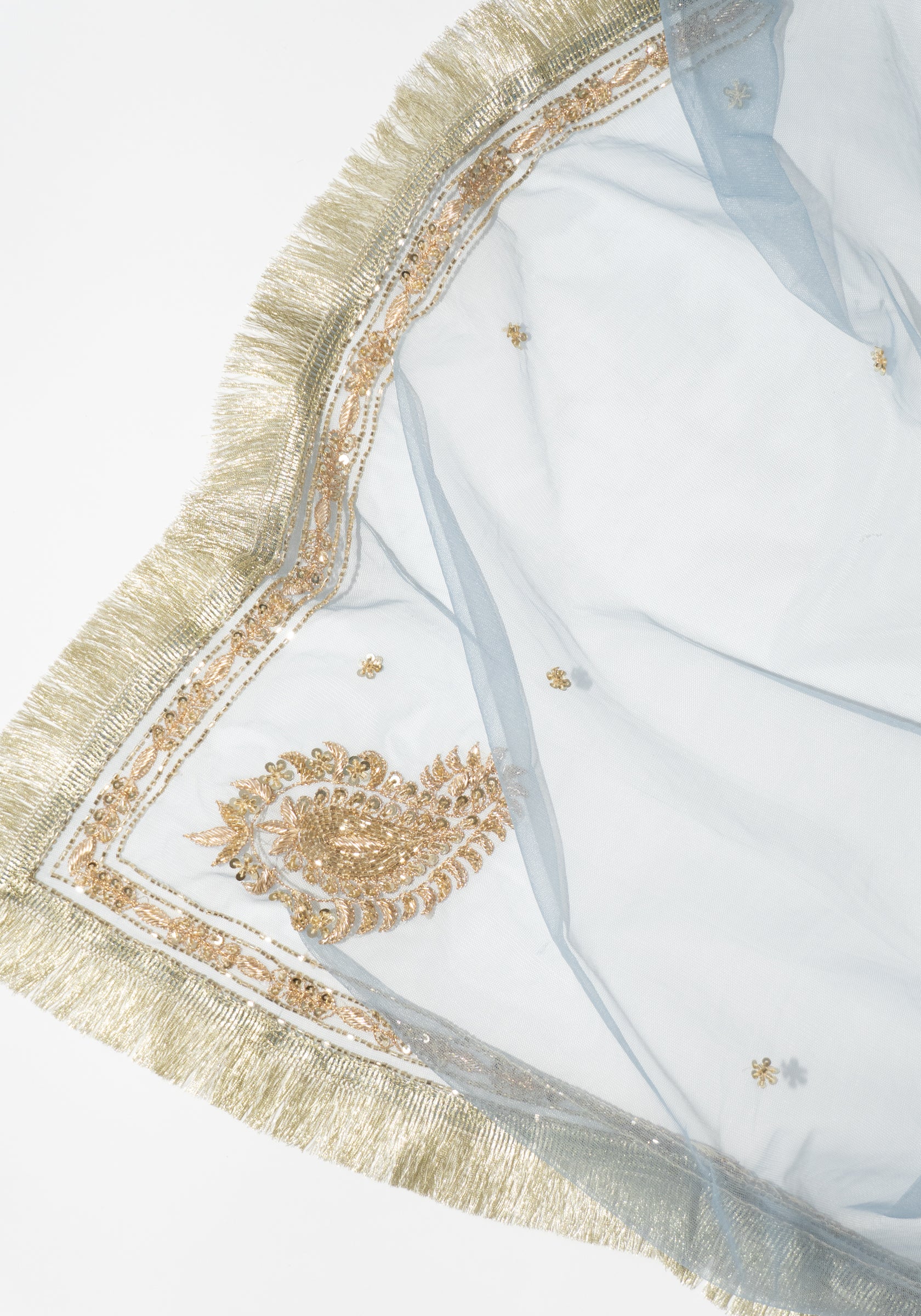 Kasab Net Scarf in Blue