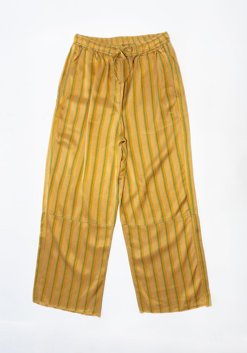 Tigra Tigra Stripe Drawstring Pant in Yellow Stripe