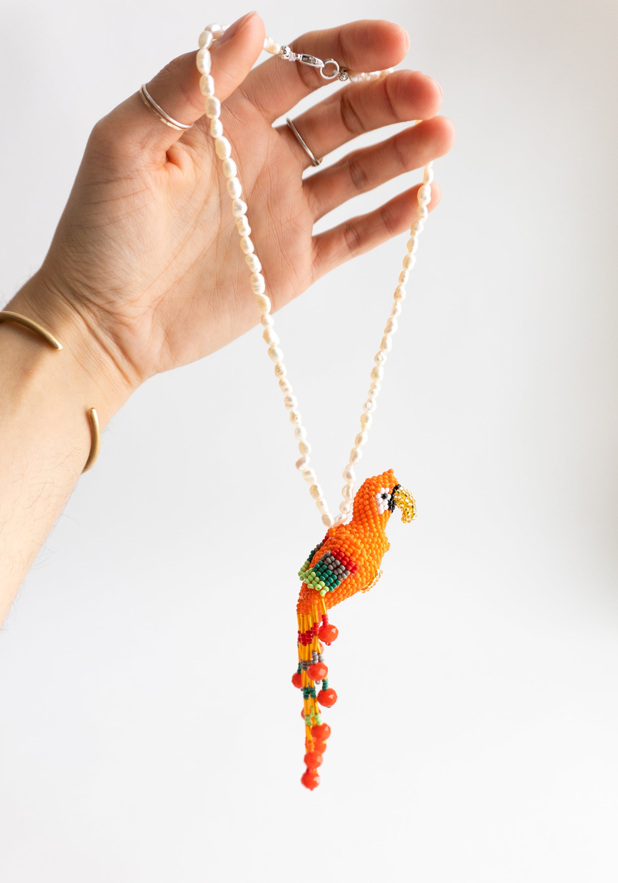 Tomasa Macaw Beaded Necklace