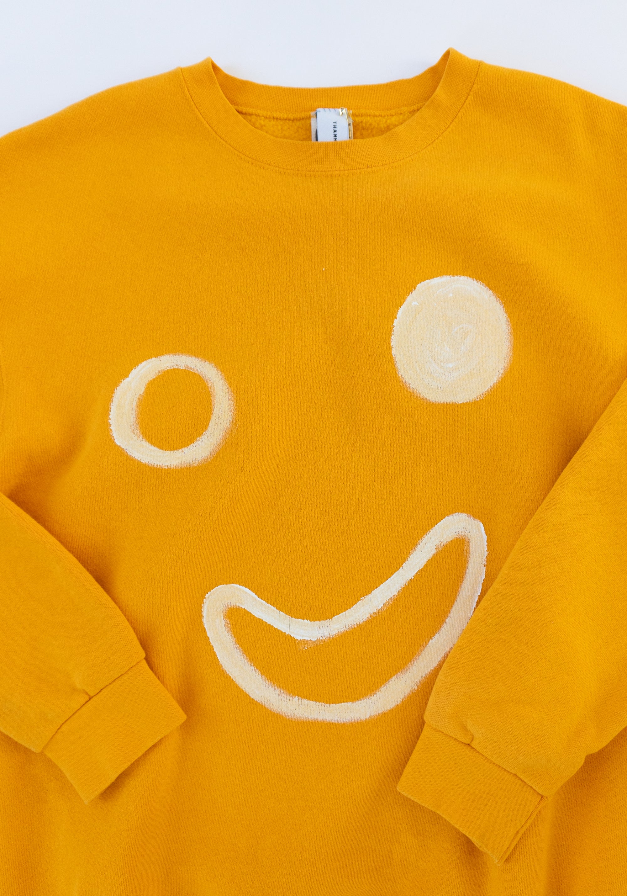 Smiley Sweatshirt in Yellow