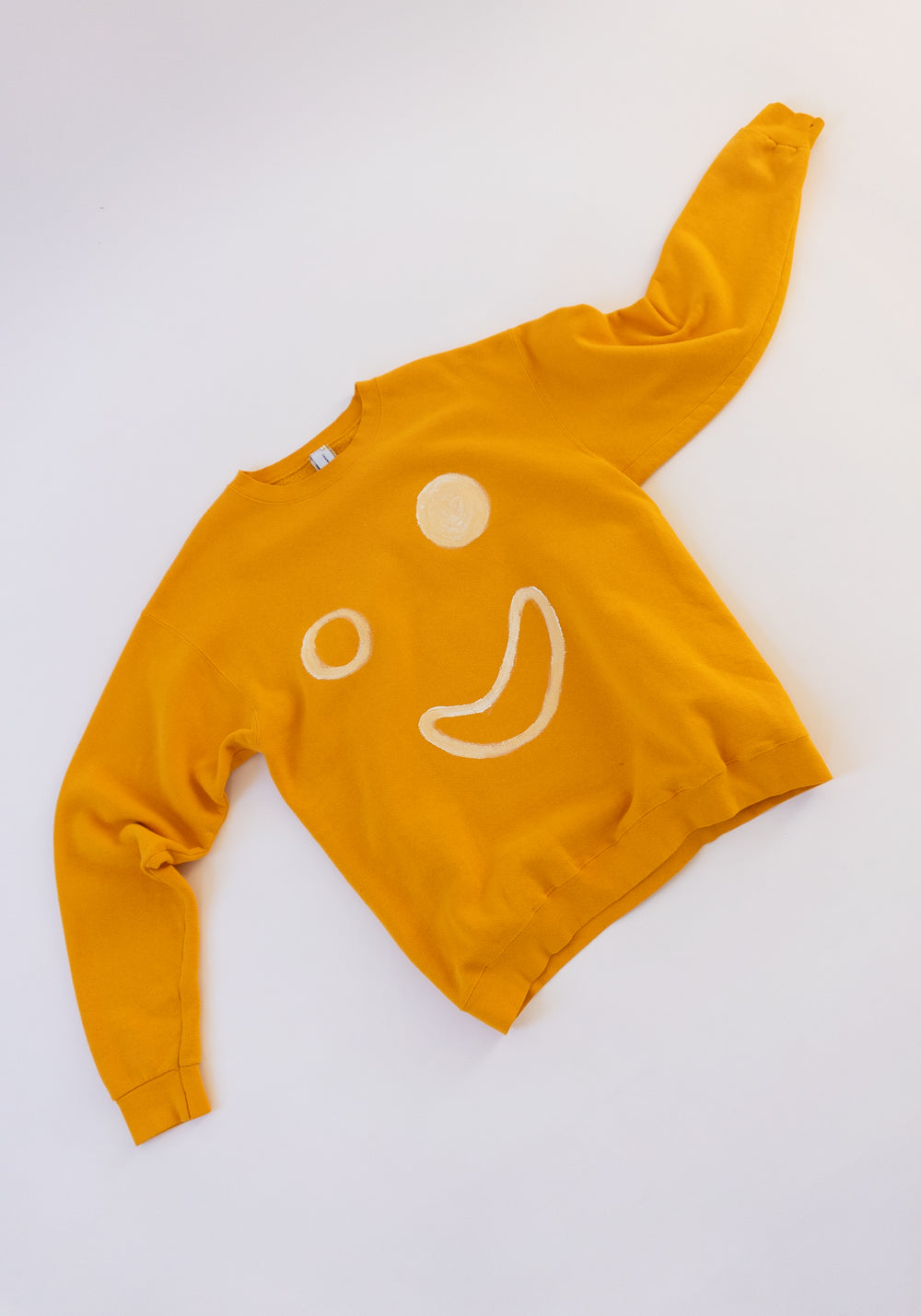 Smiley Sweatshirt in Yellow