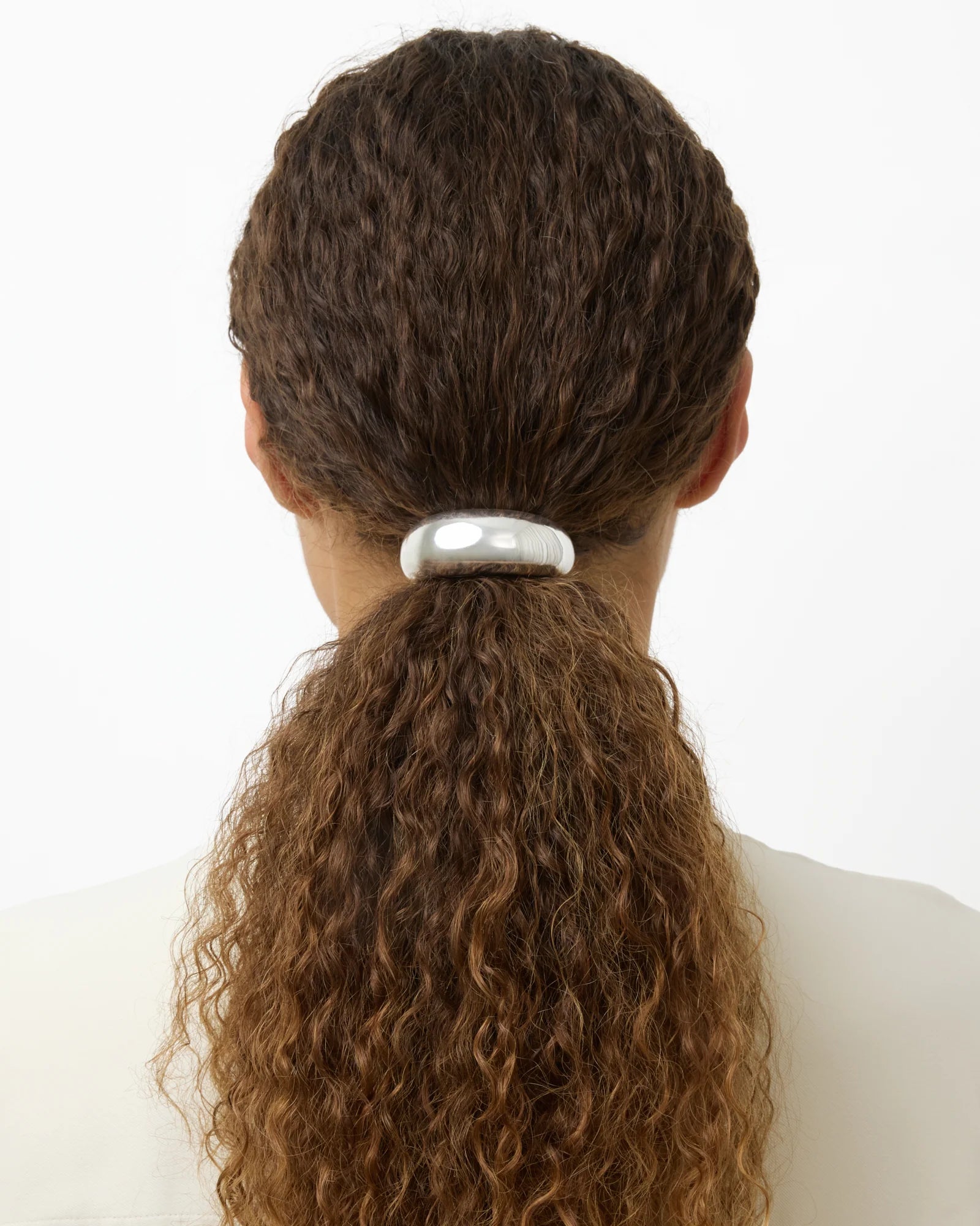 Thea Hair Tie in Silver