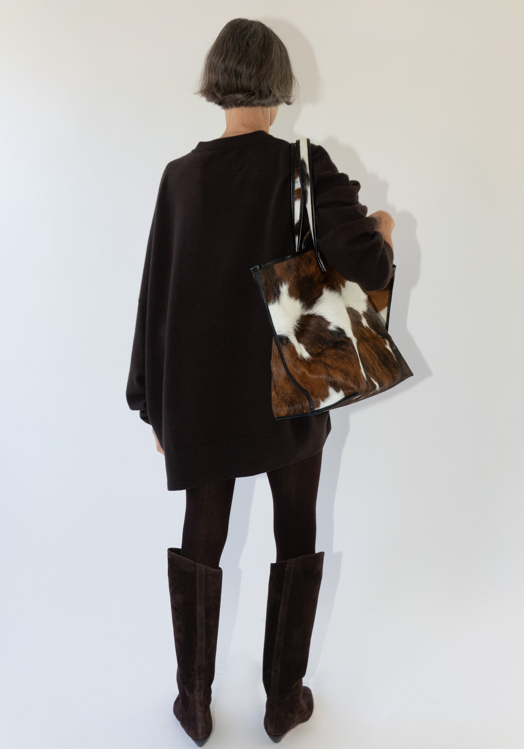 Allegra Riding Boot in Chocolate Suede