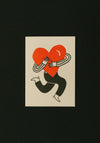 Holding Your Heart Letterpress Greeting Card