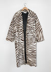 Vintage Zebra Print Ponyhair Trench