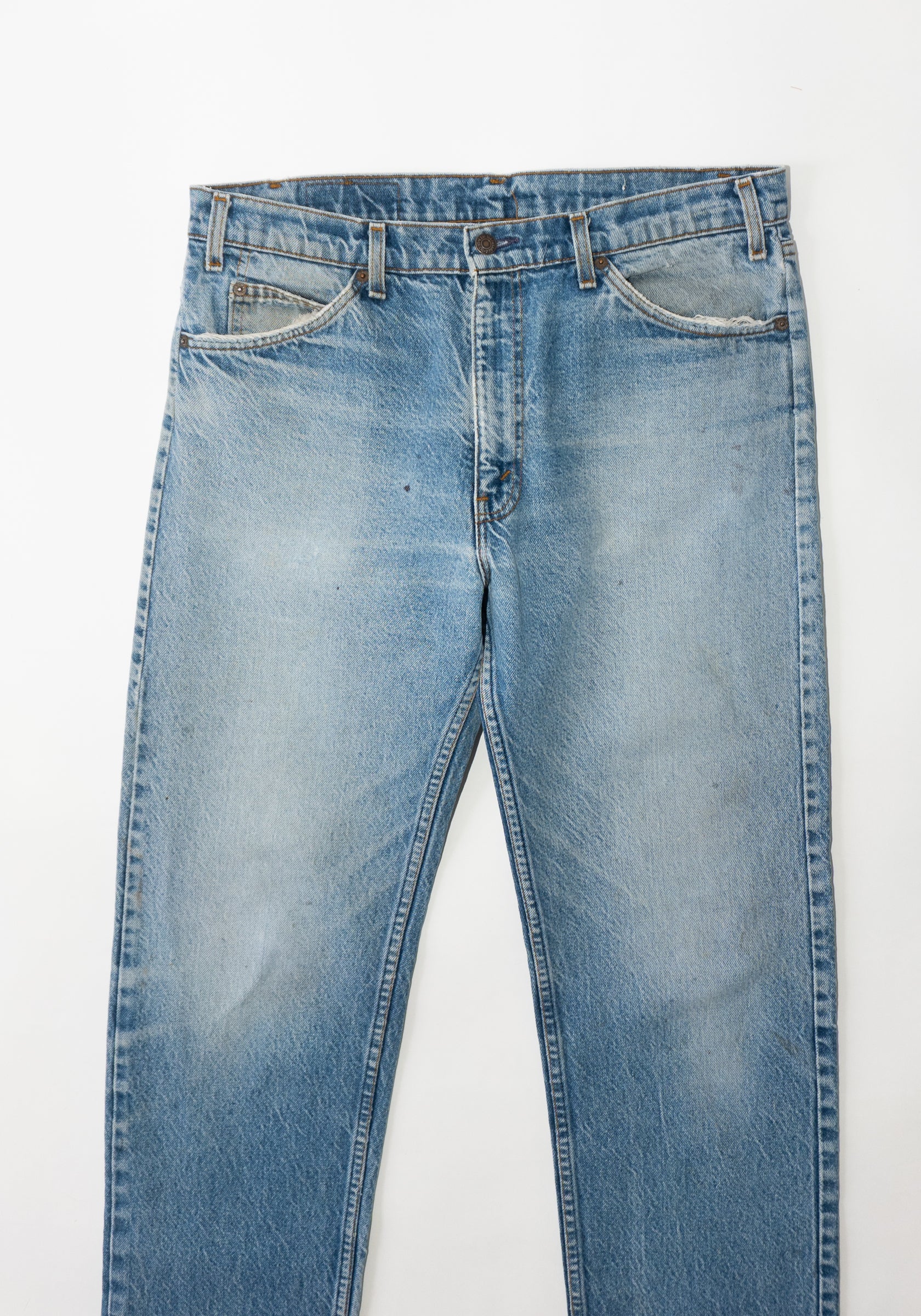 Vintage Distressed Mid Wash Levi's Jeans