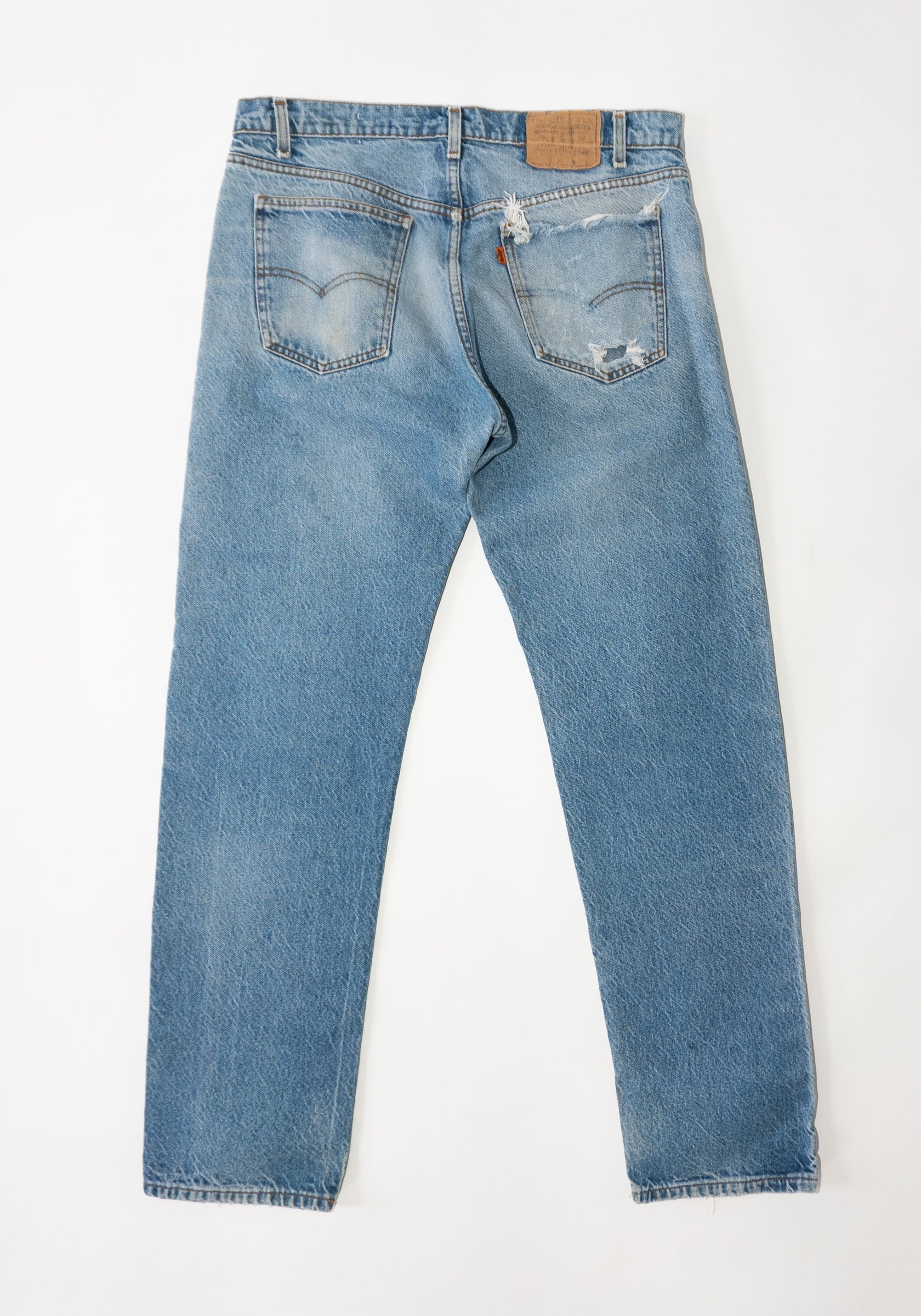 Vintage Distressed Mid Wash Levi's Jeans