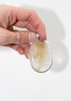 Vintage Sterling Rutilated Quartz Pendant
