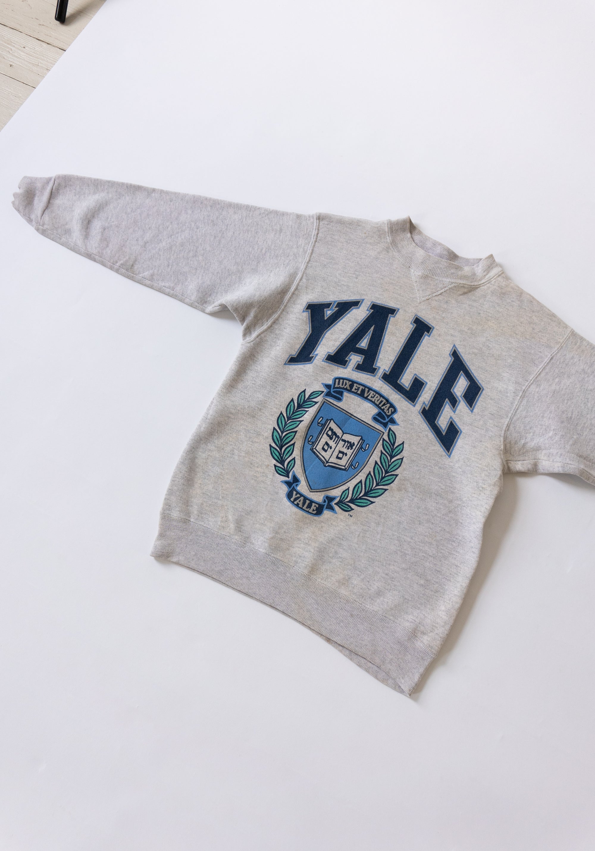 Vintage Yale Heather Grey Crewneck