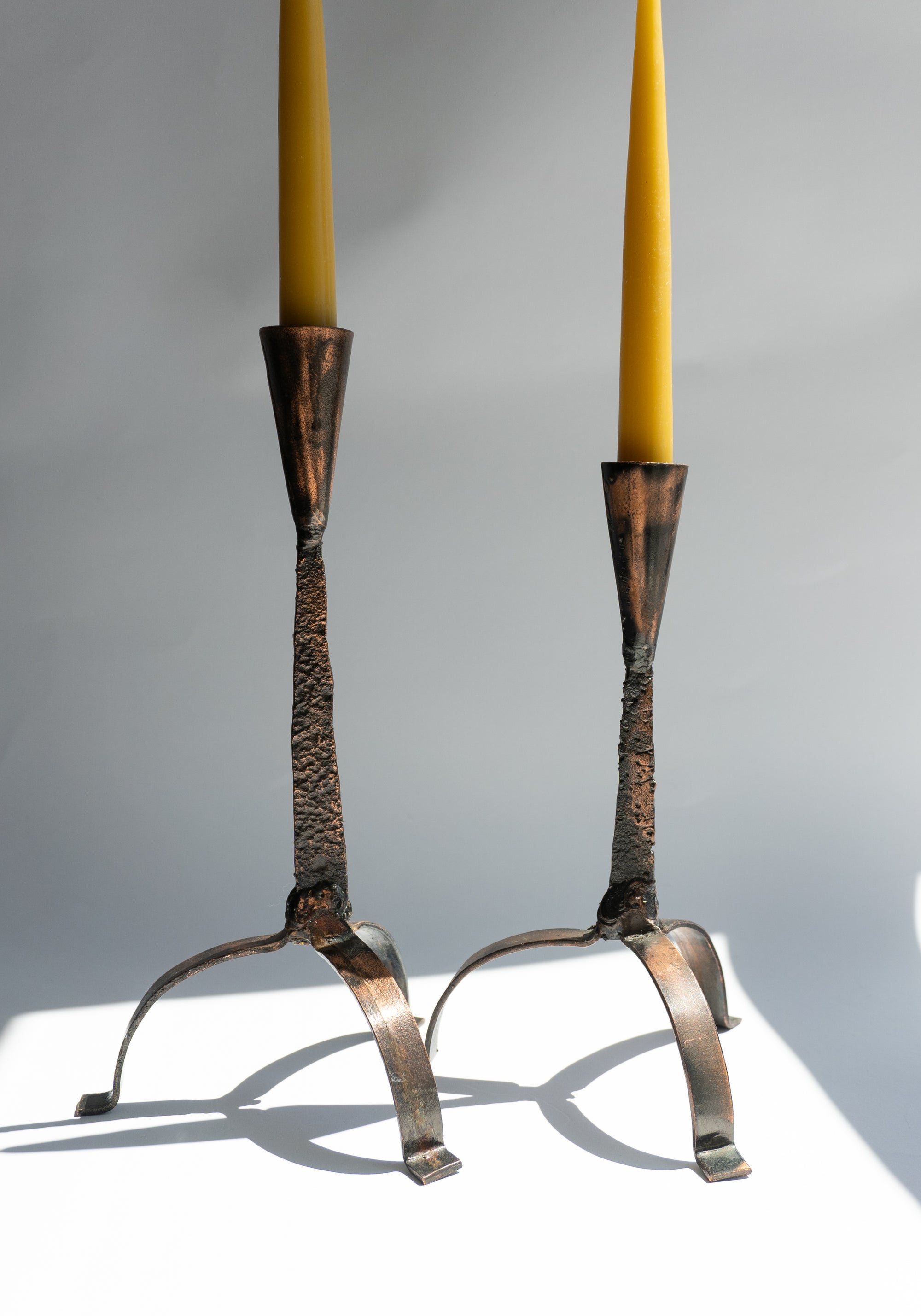 Vintage Brutalist Candlesticks