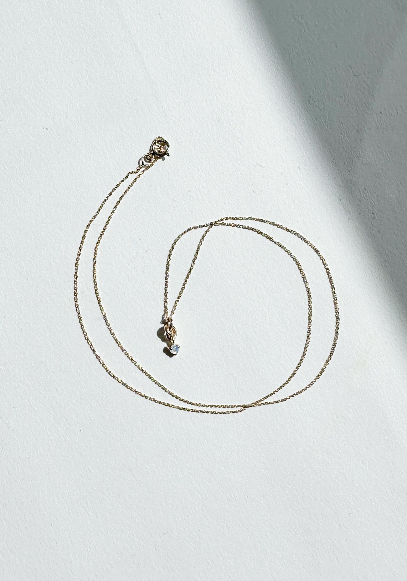 wwake recycled gold little ode opal necklace