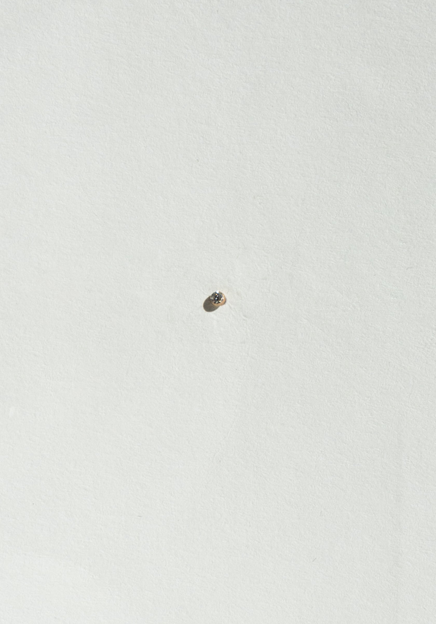 Wwake Nugget Earring with White Diamond