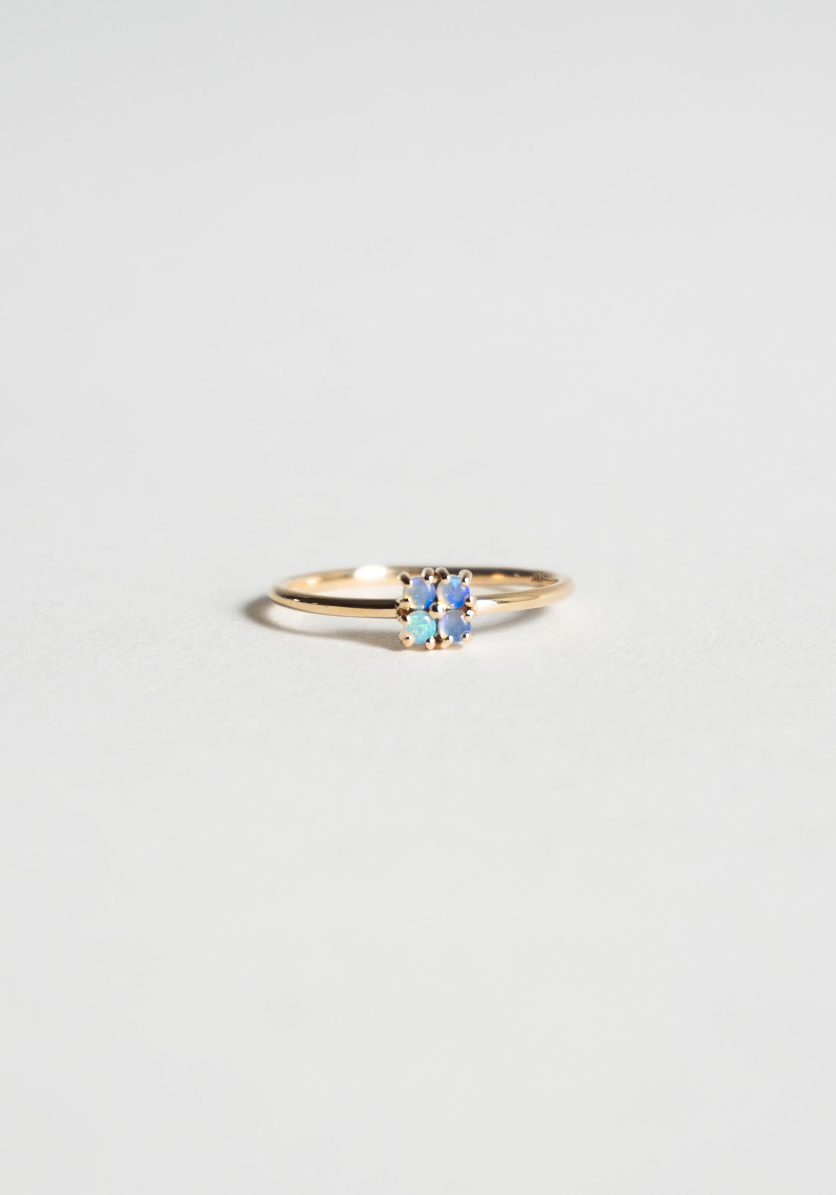 Wwake Small Opal Lattice Ring