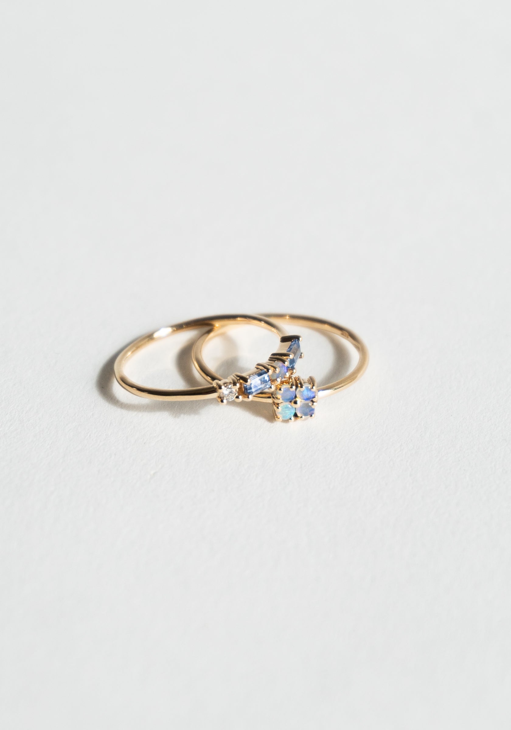 Wwake Small Opal Lattice Ring