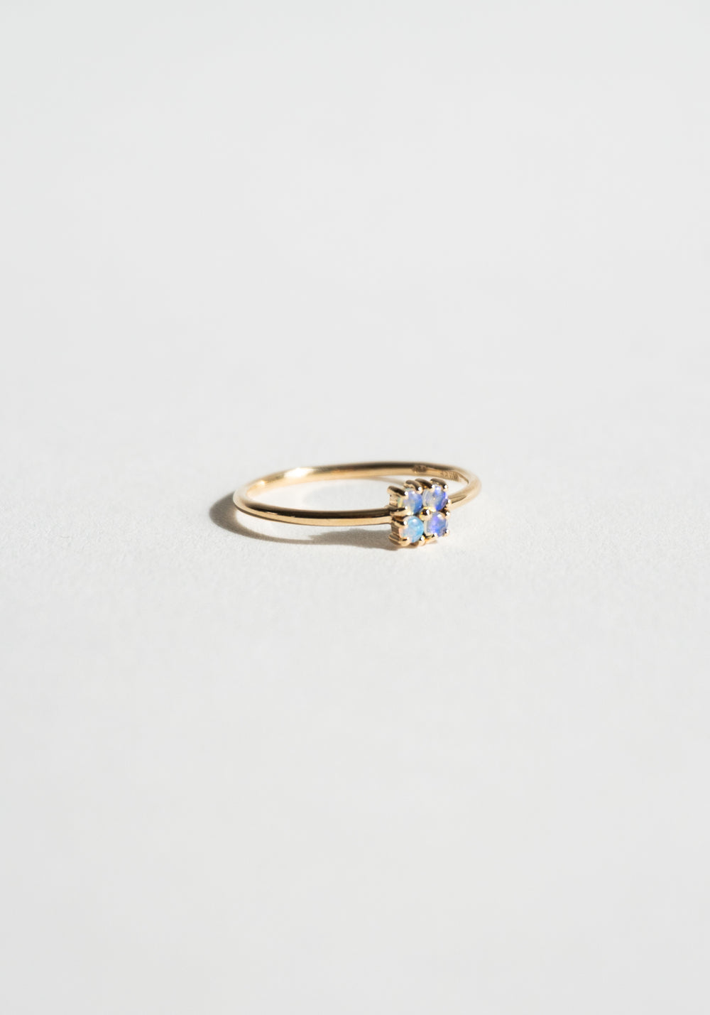 Wwake Small Opal Lattice Ring