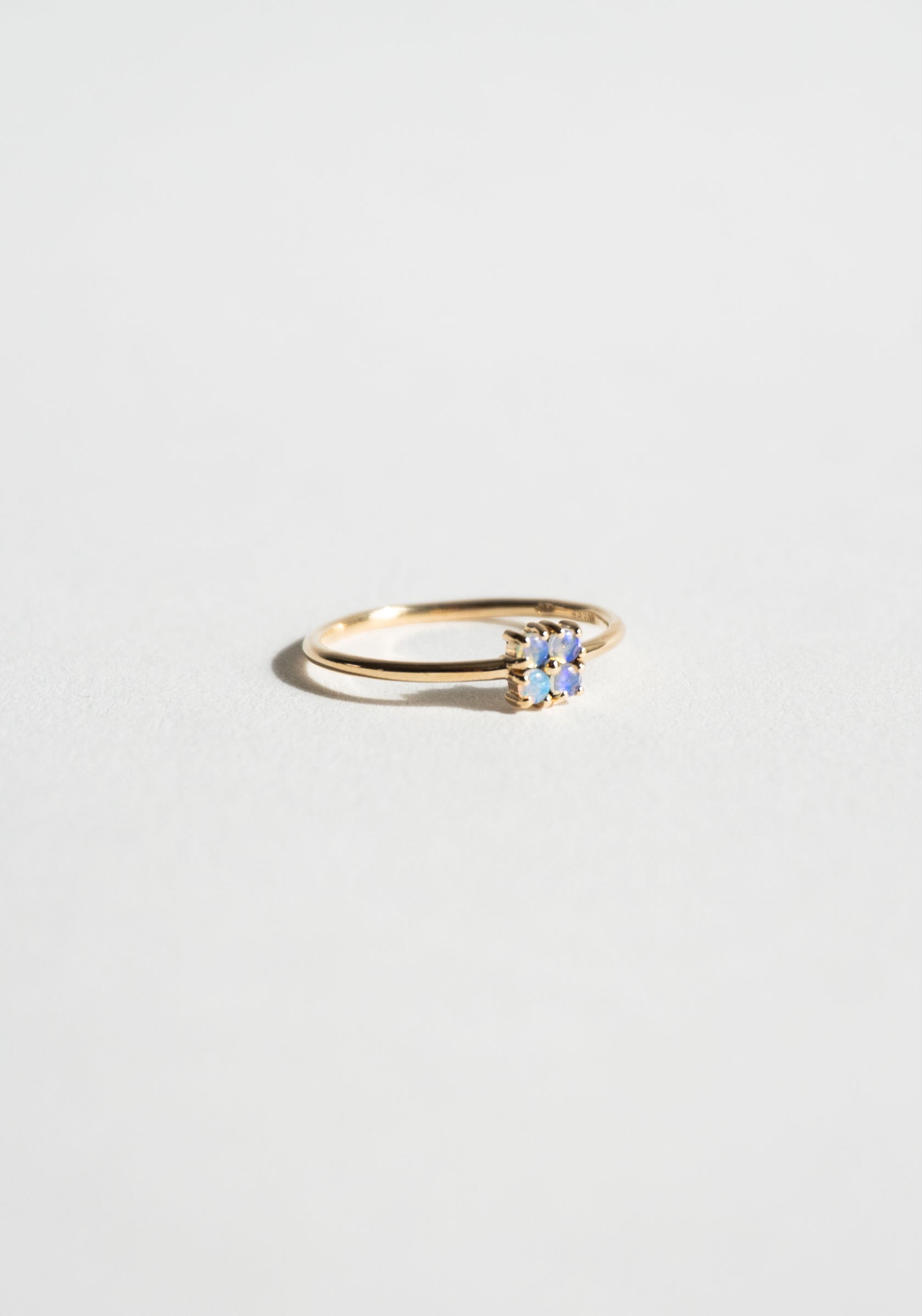 Wwake Small Opal Lattice Ring