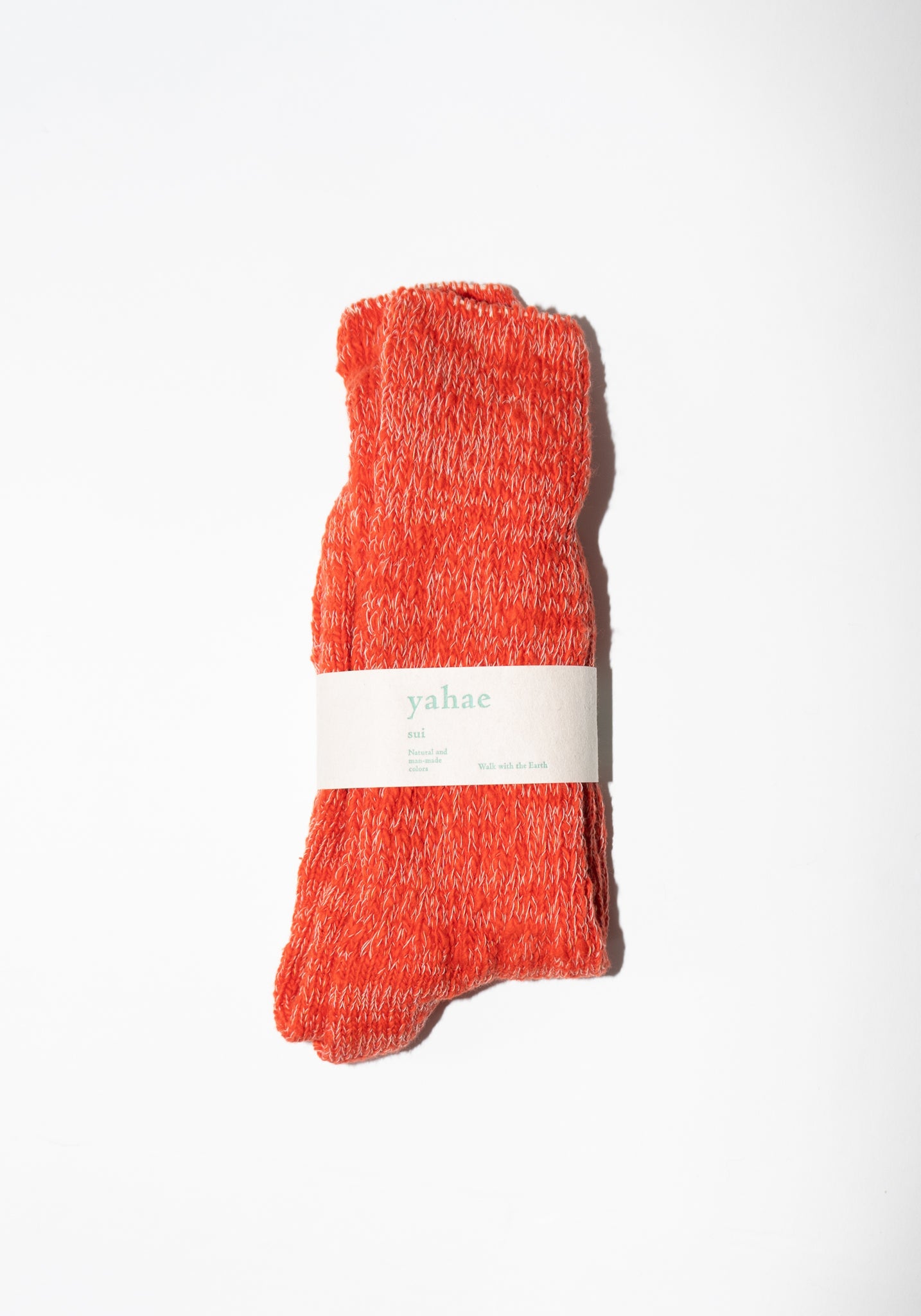 Yahae Japanese Garabou Slipper Socks in Orange Red