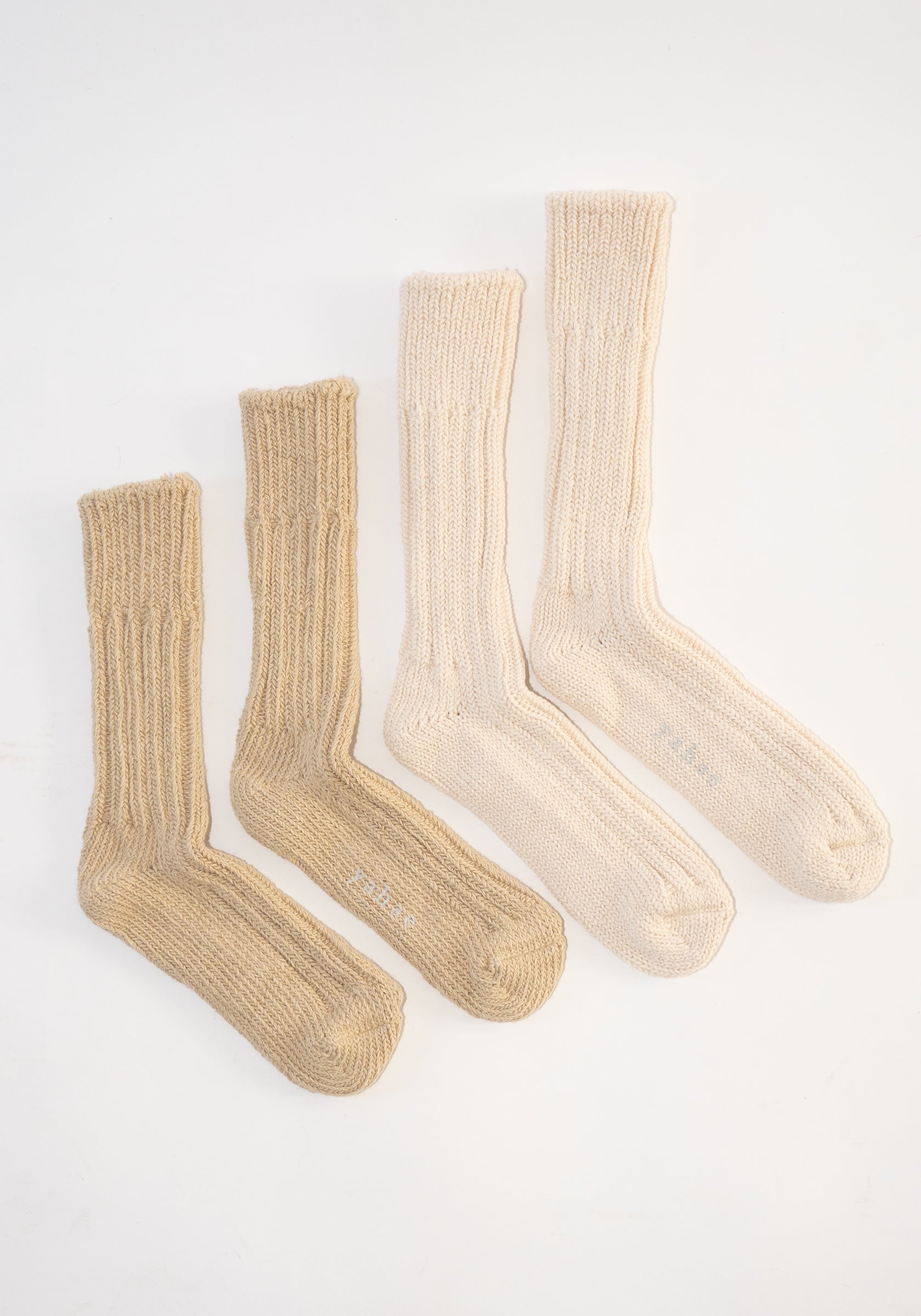 Yahae Japanese Organic Cotton Low Gauge Socks in Green