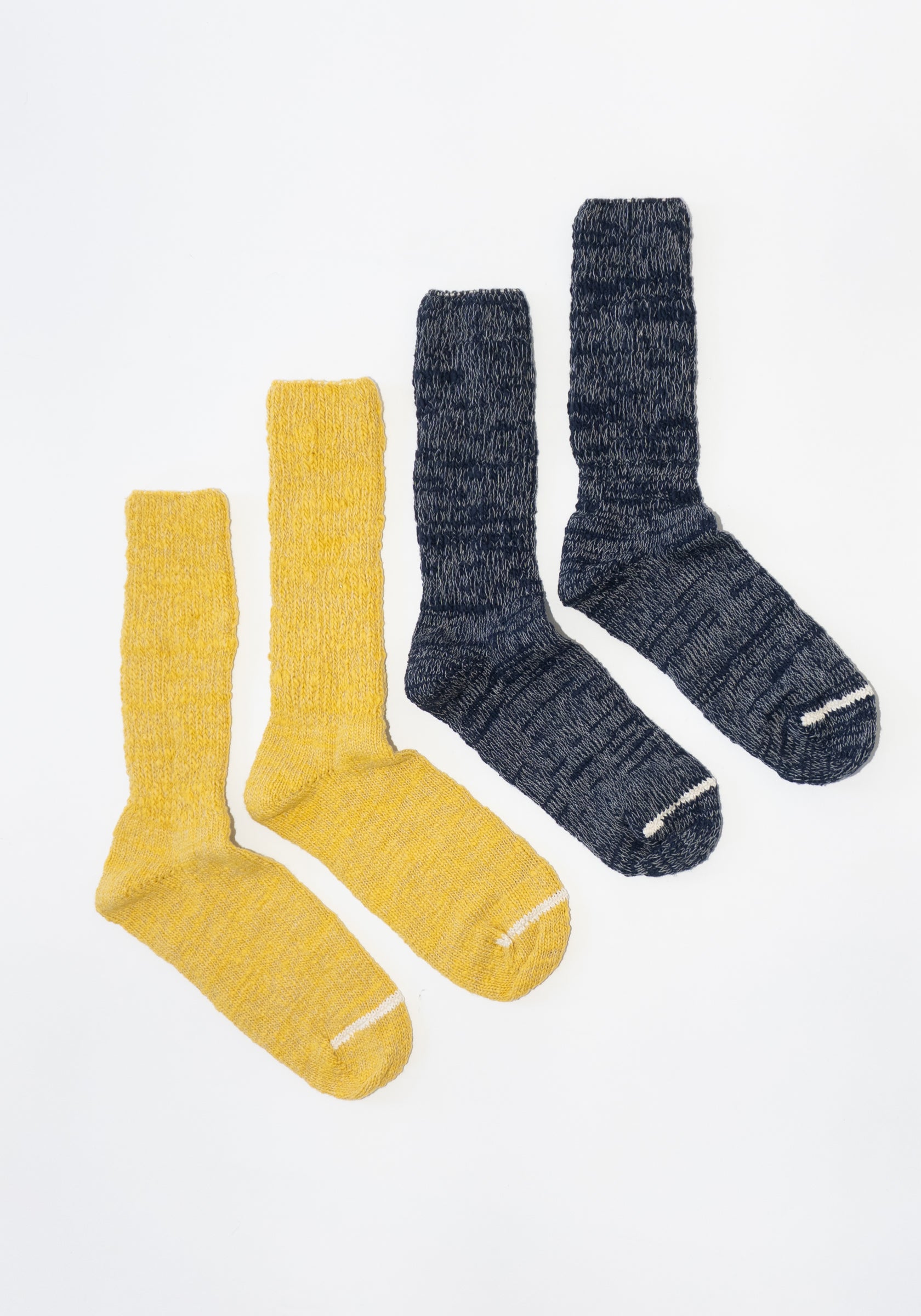 Yahae Japanese Garabou Slipper Socks in Navy