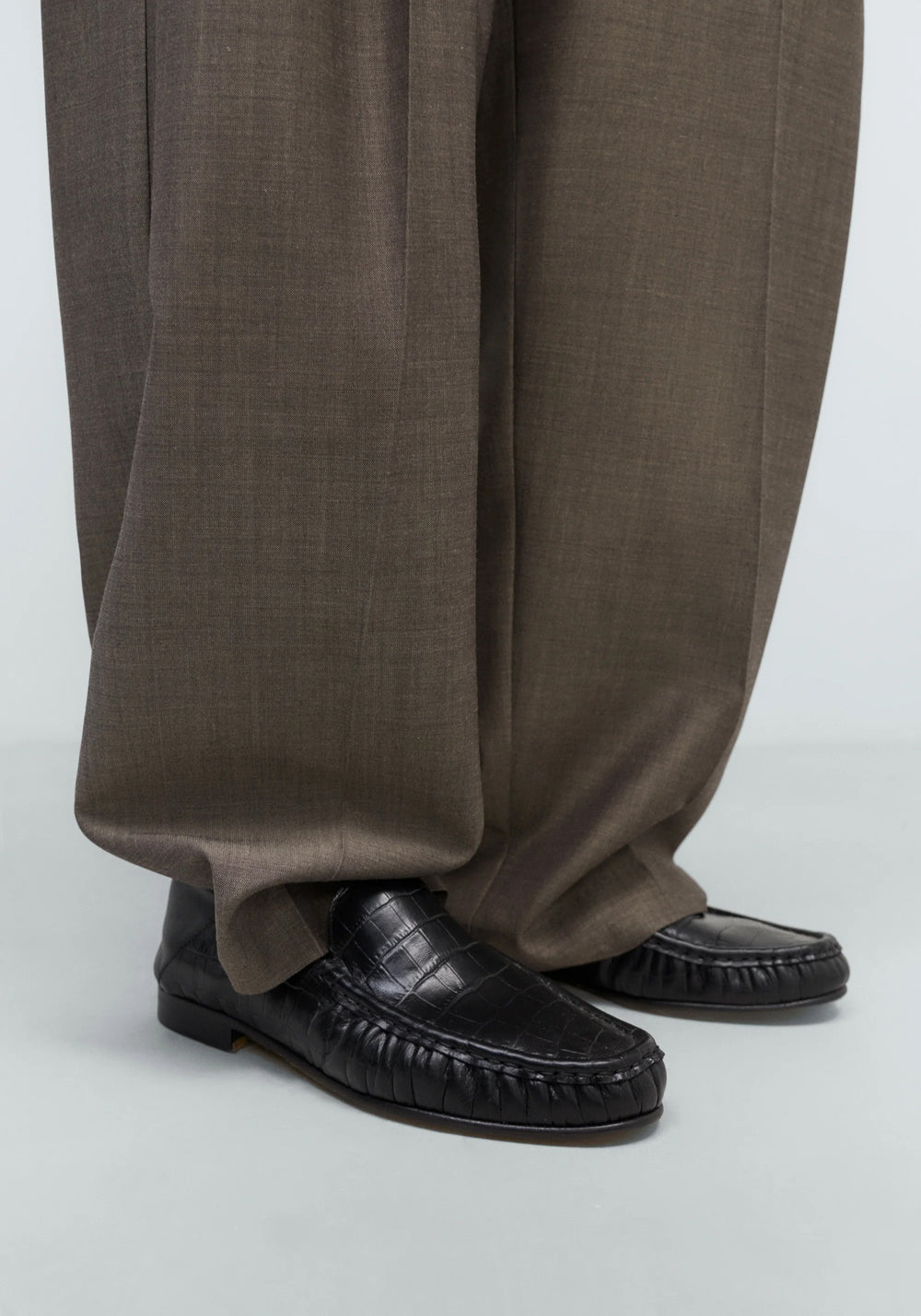 Cordera Loafer in Dark Croc