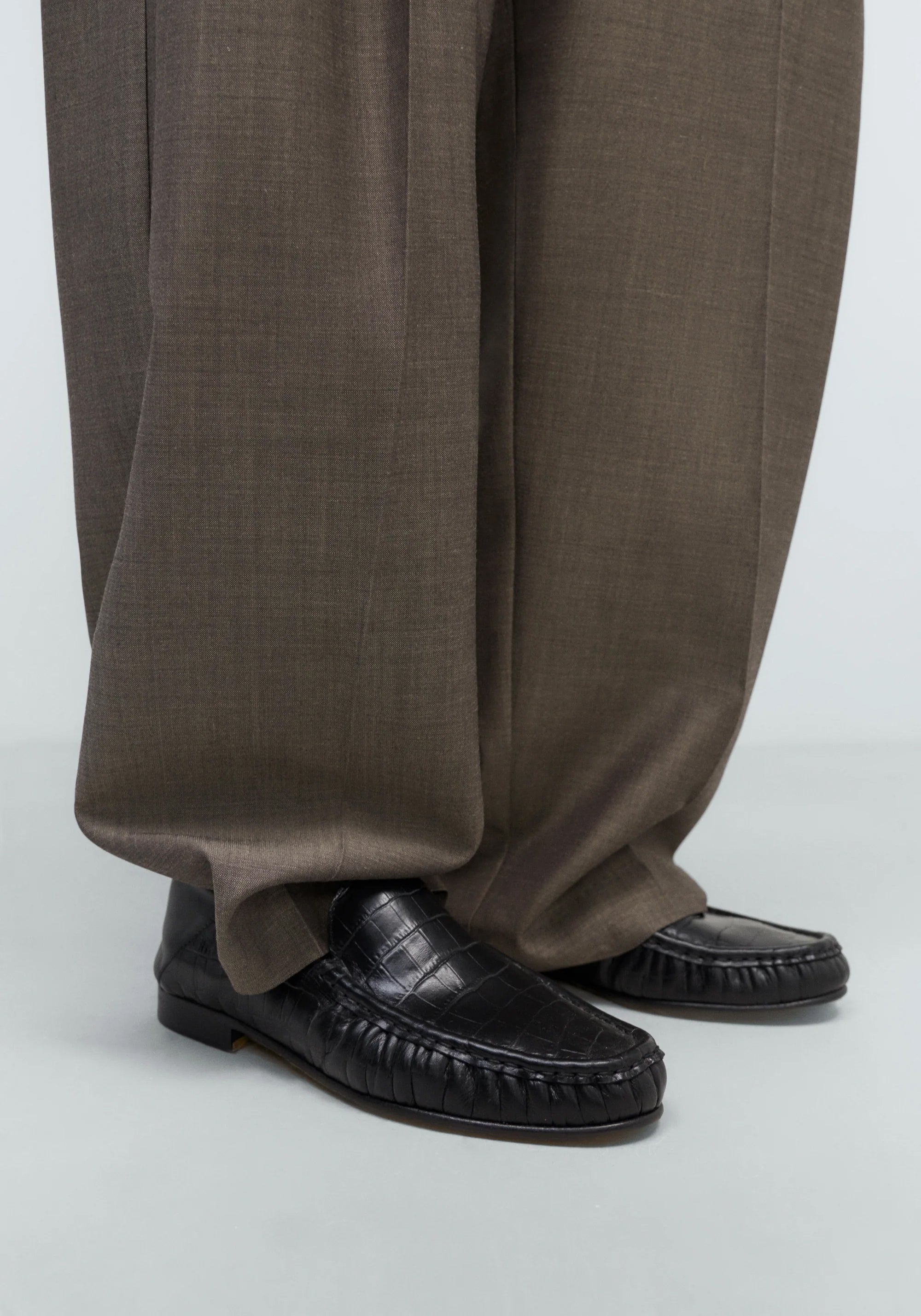 Cordera Loafer in Dark Croc