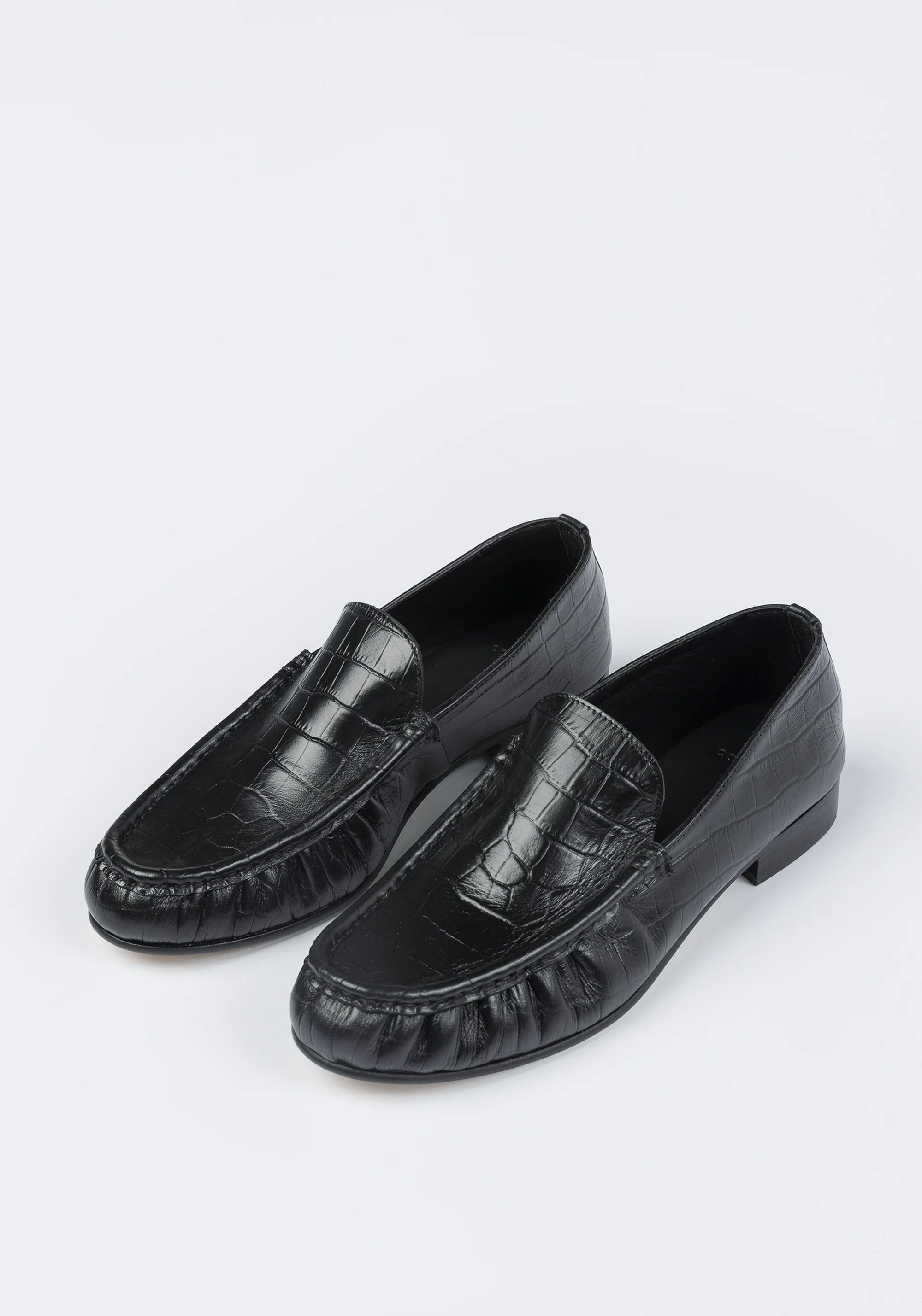 Cordera Loafer in Dark Croc