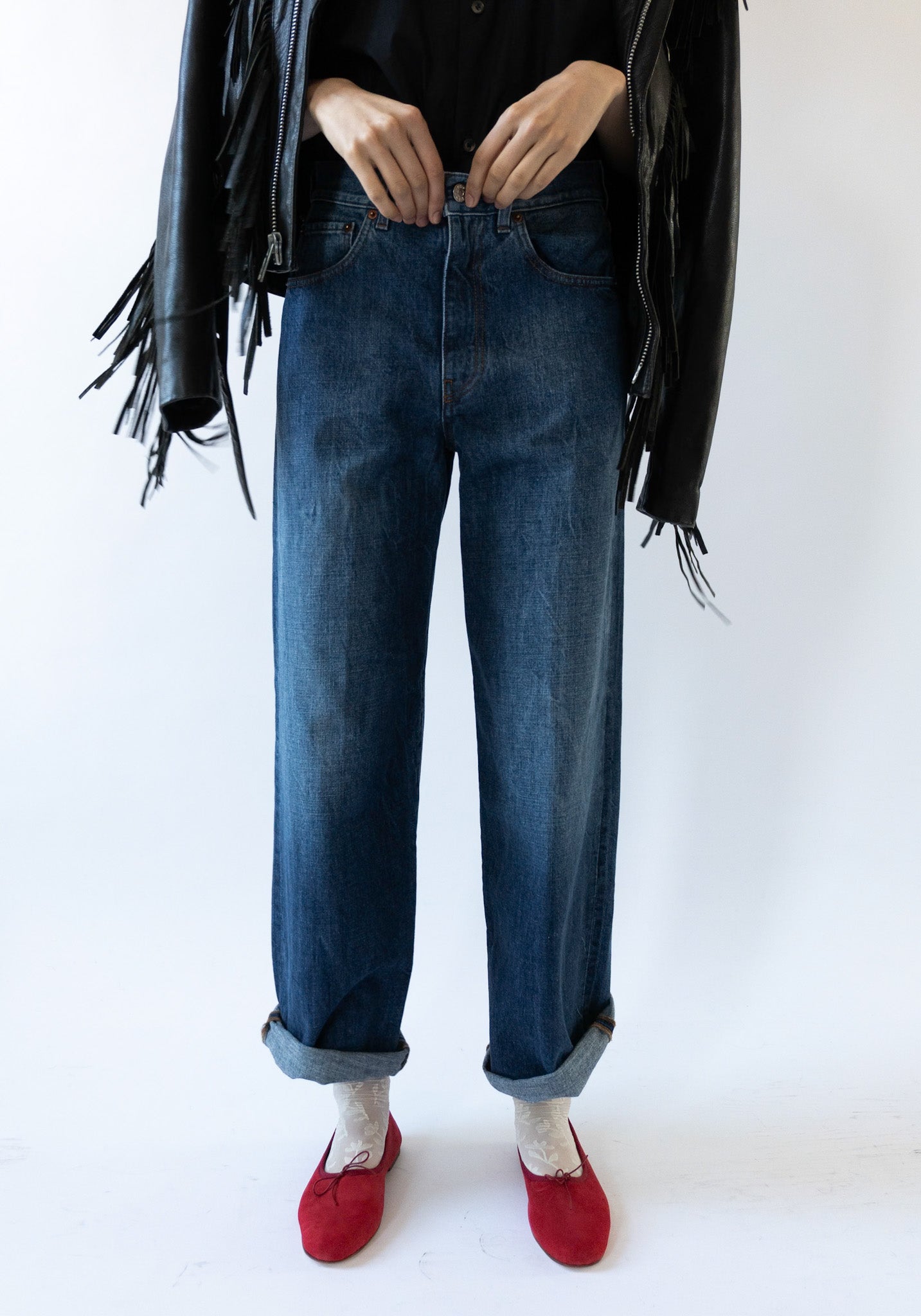 MASOI 1826 Premium Juniors Womens Blue Print Denim Jeans Skinny