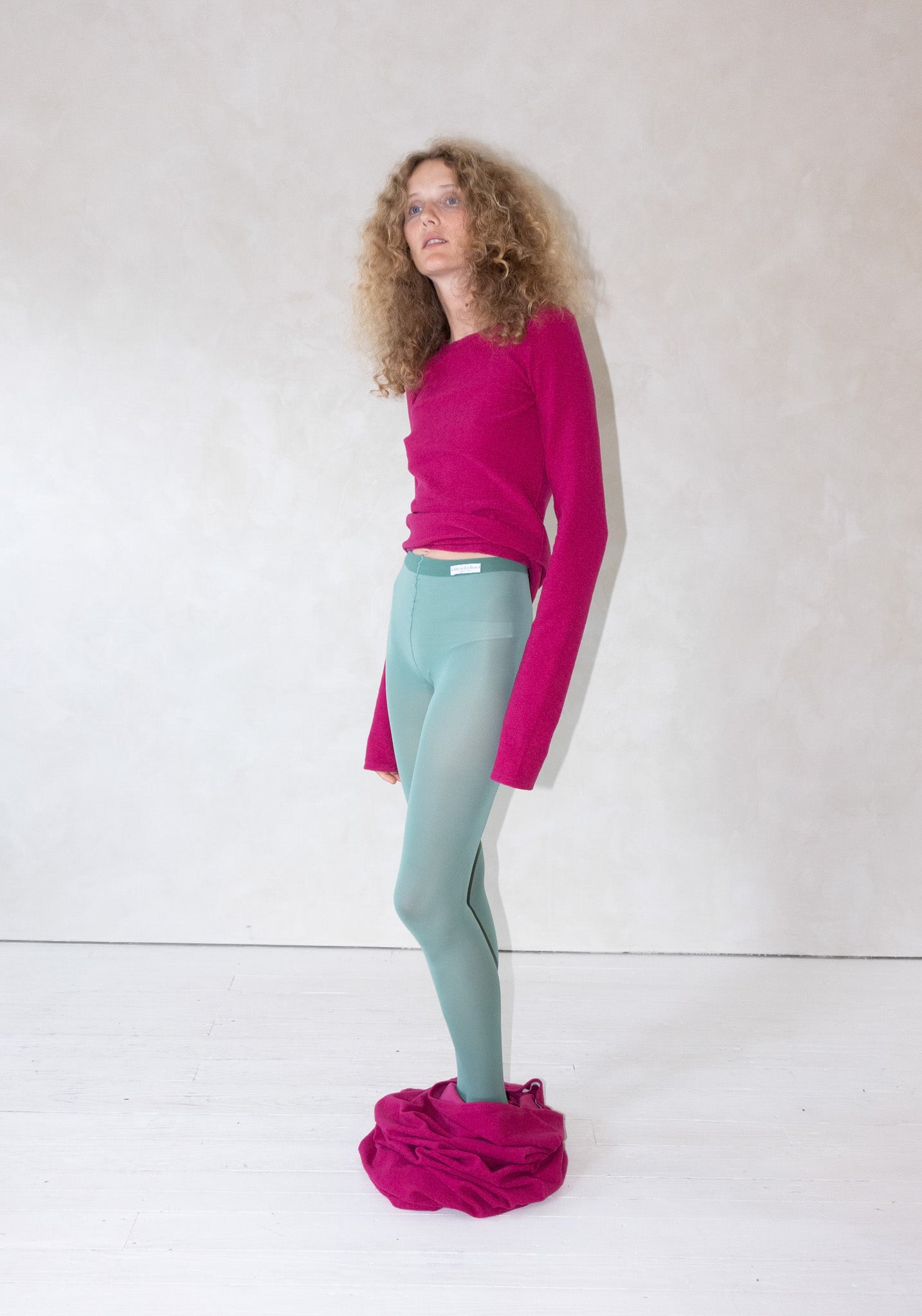 Maria La Rosa Lycra Tights in Salvia