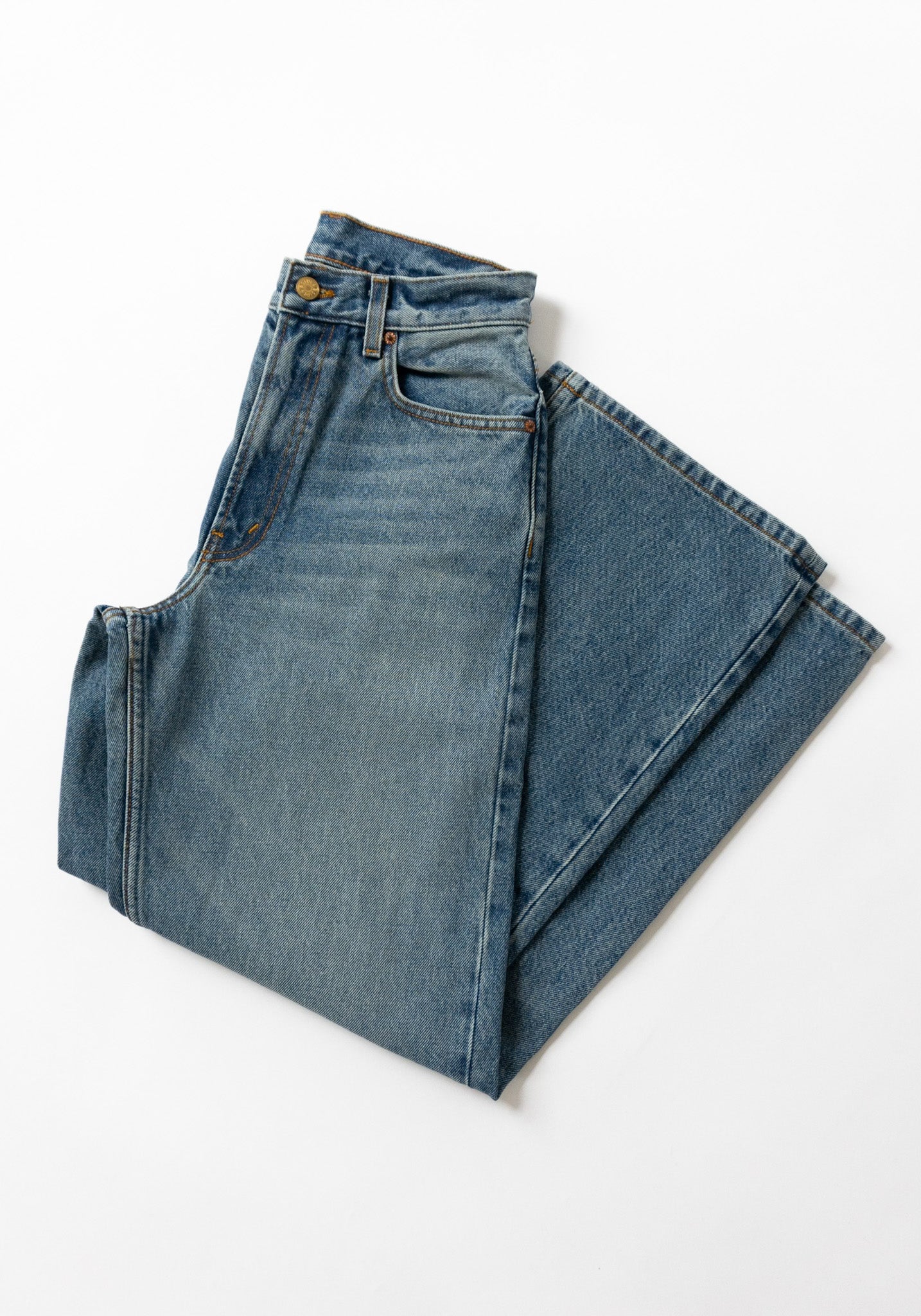B Sides Elissa High Wide Jean in Vista Blue