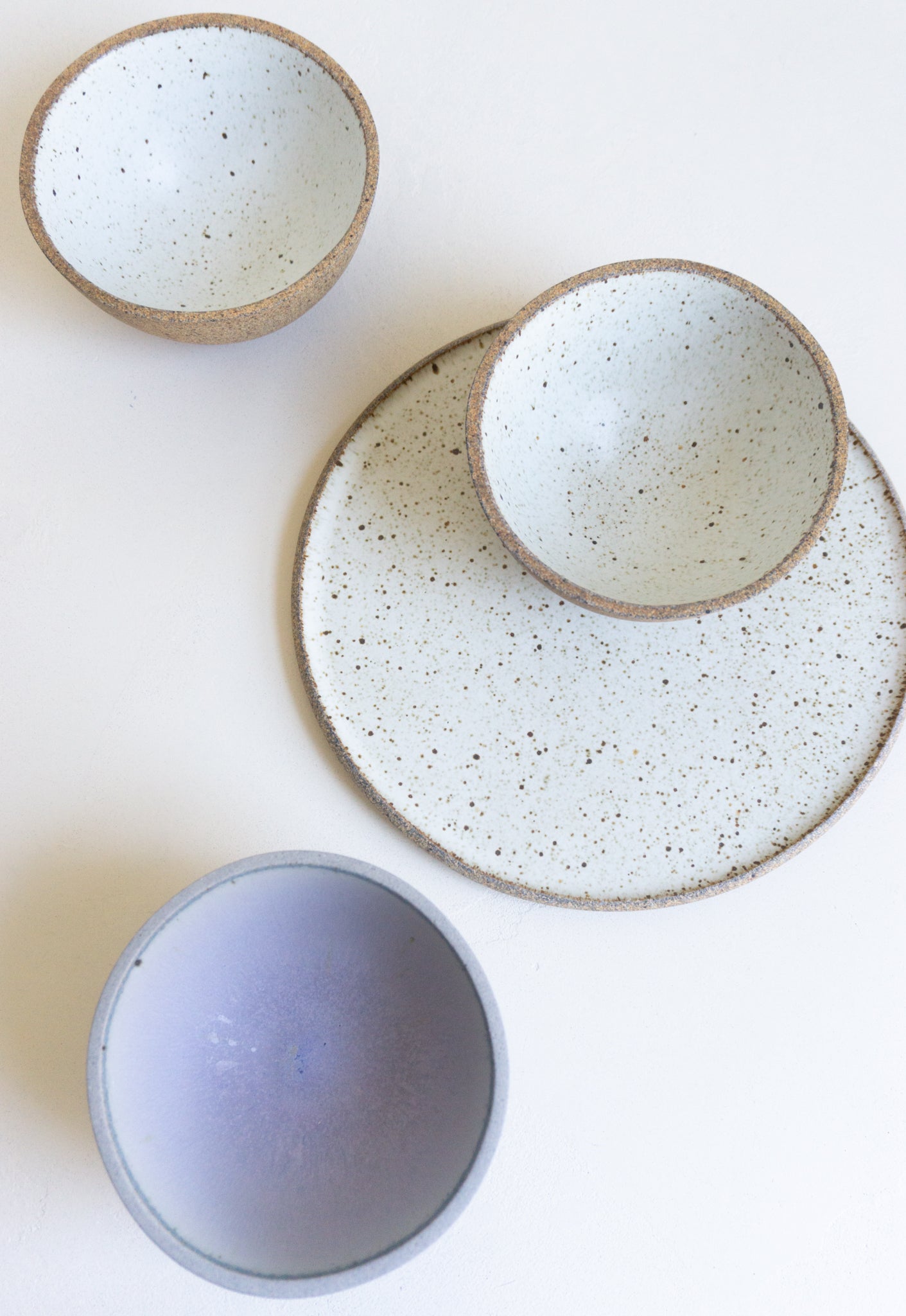 Humble Ceramics Enoki Bowl in Sandstone and White