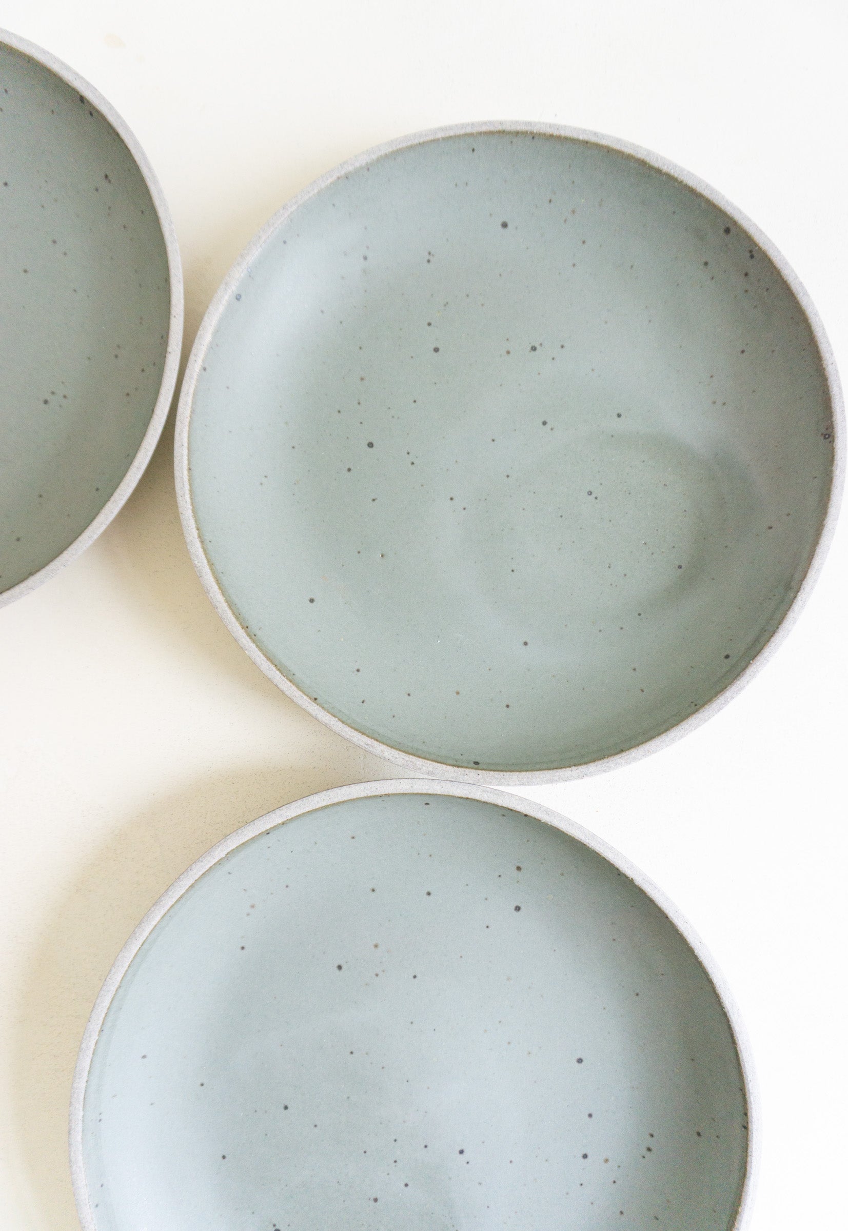 Humble Ceramics Shallow Stillness Bowl in Greystone/Danish