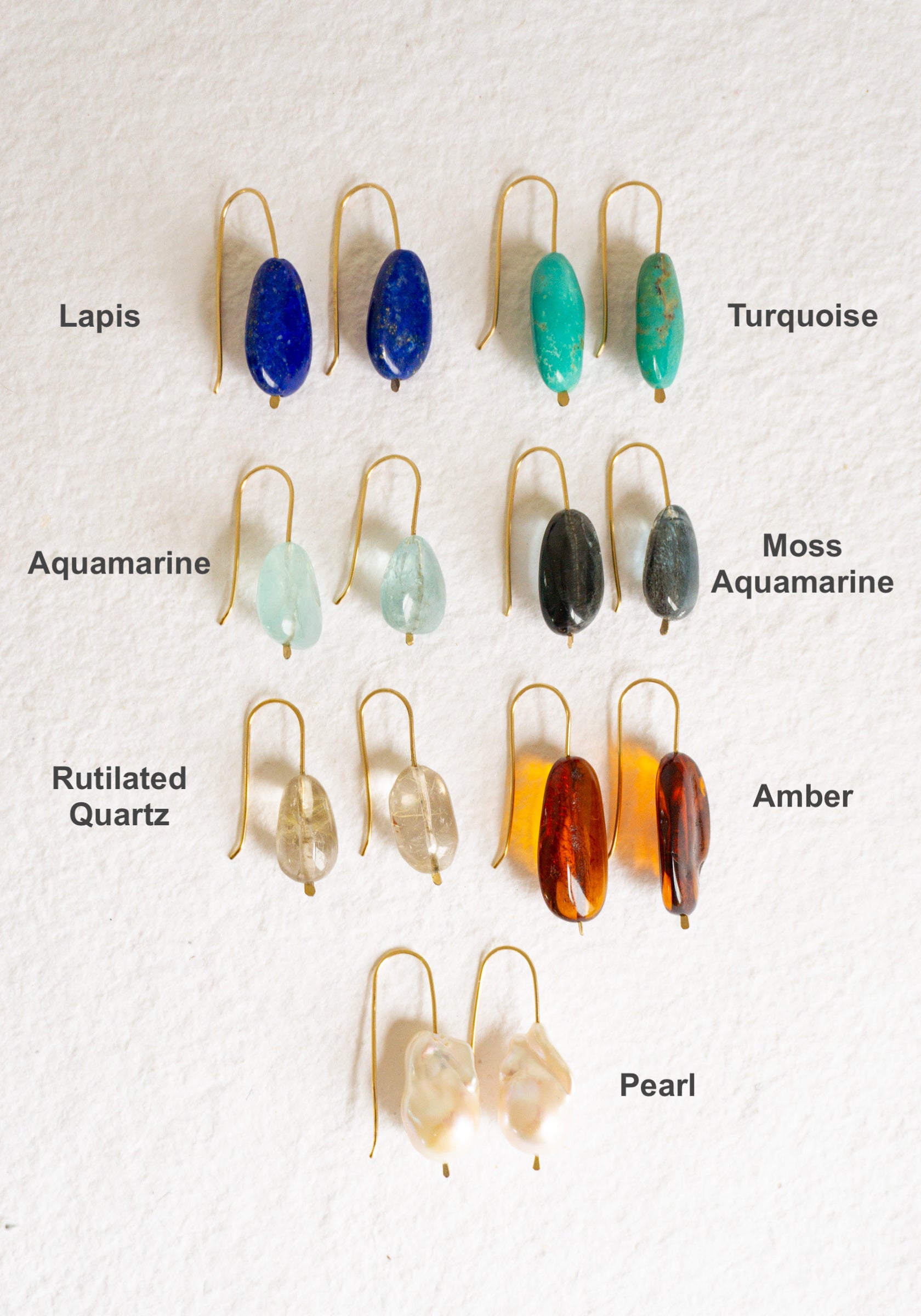 Stone Drop Earrings