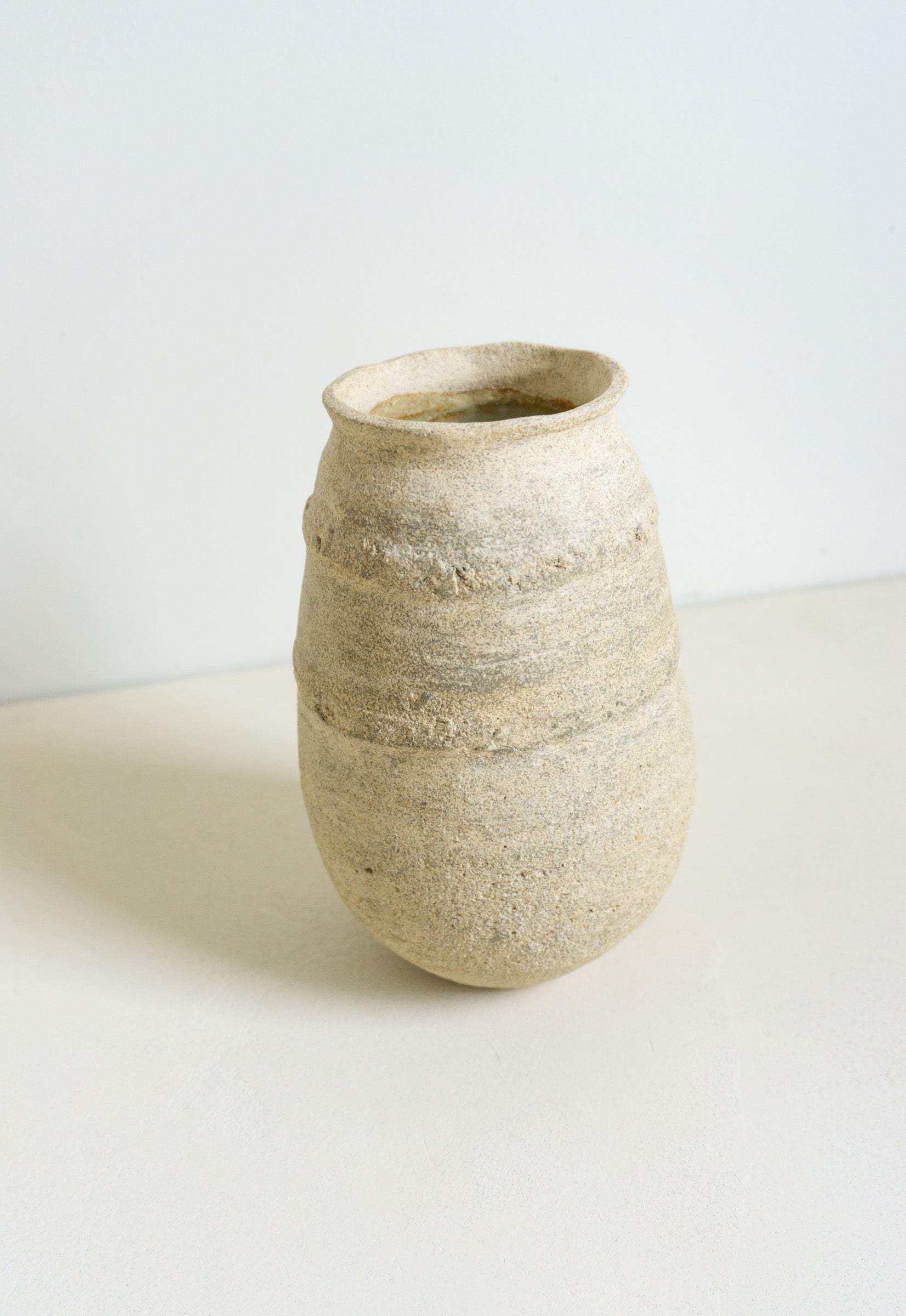 Natural Lined Vessel in Stone
